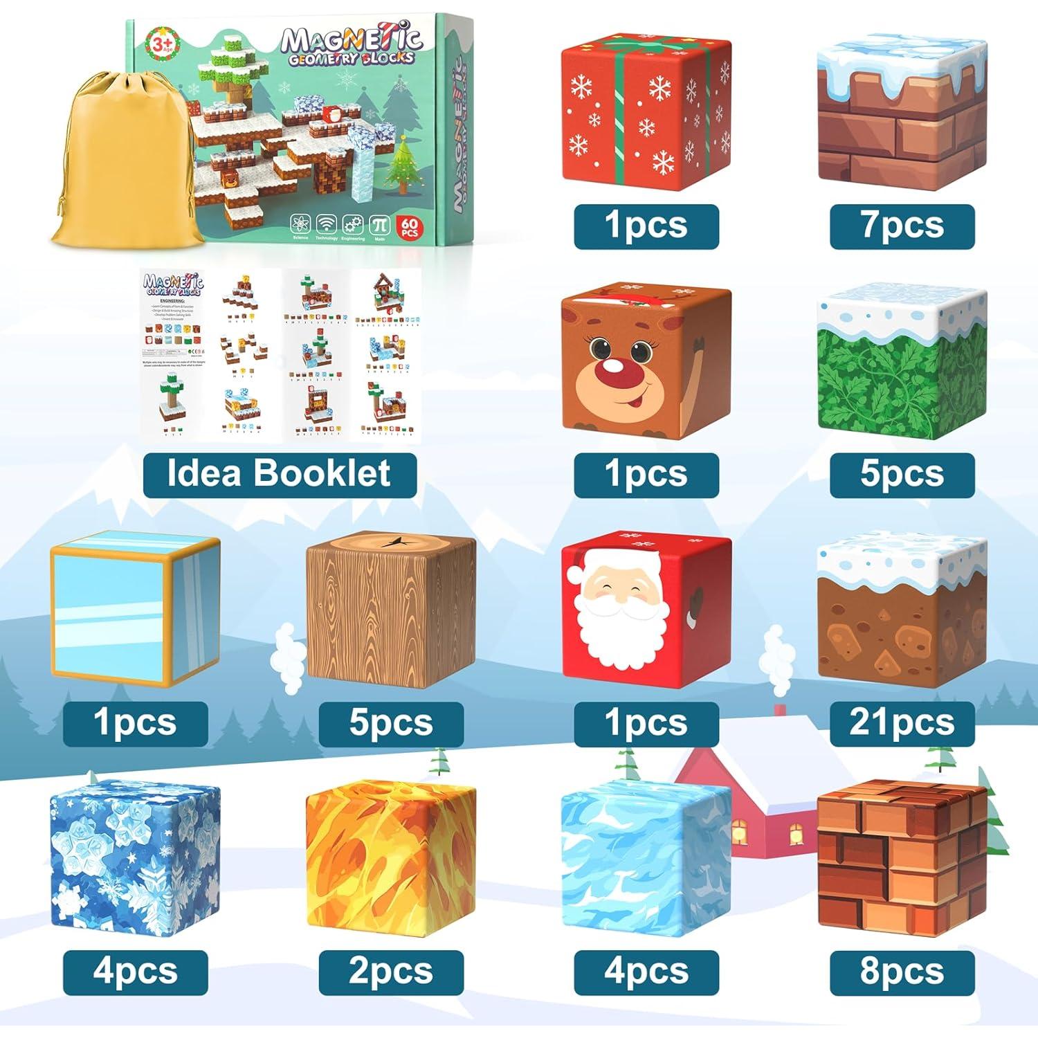 Bloques Magnéticos Venezibe para Niños 3-7 Años - Juguete Educativo