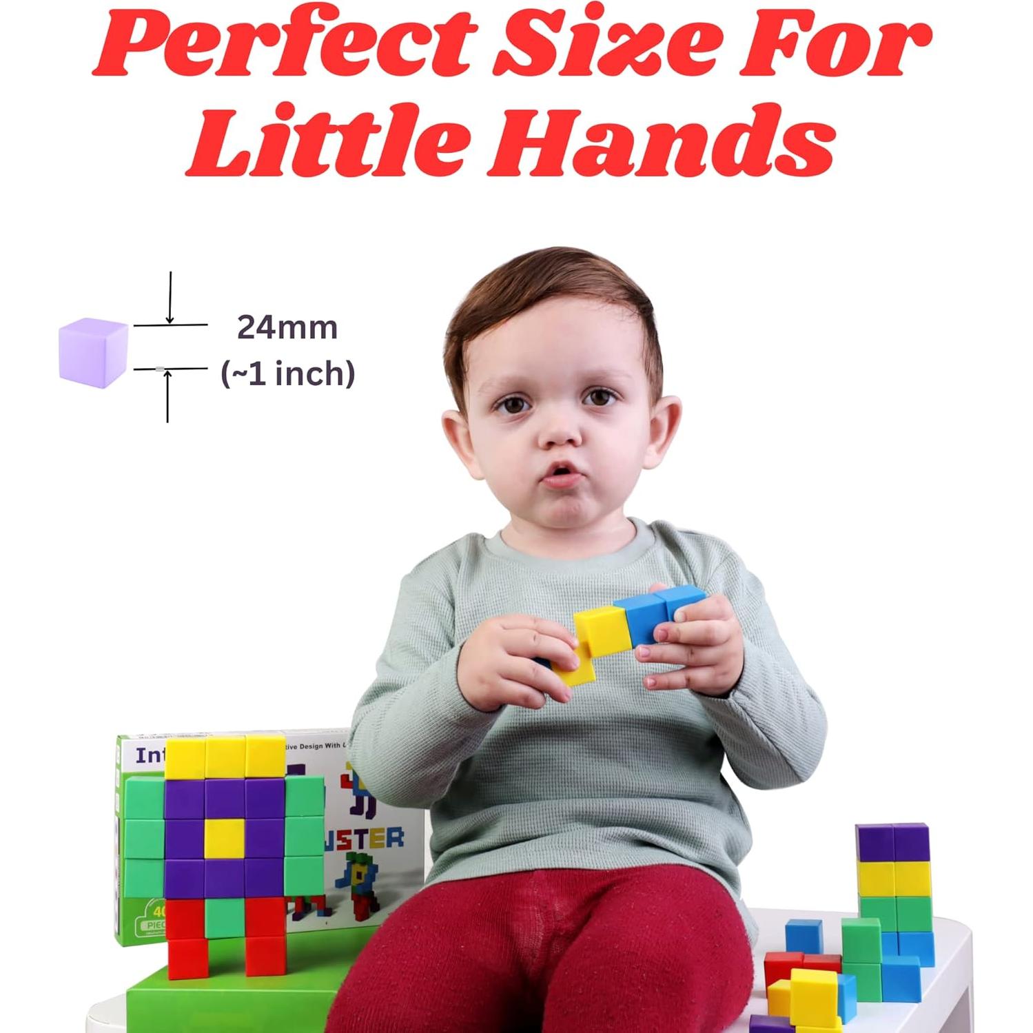 Bloques Magnéticos Intock 40 Piezas Juguetes Educativos