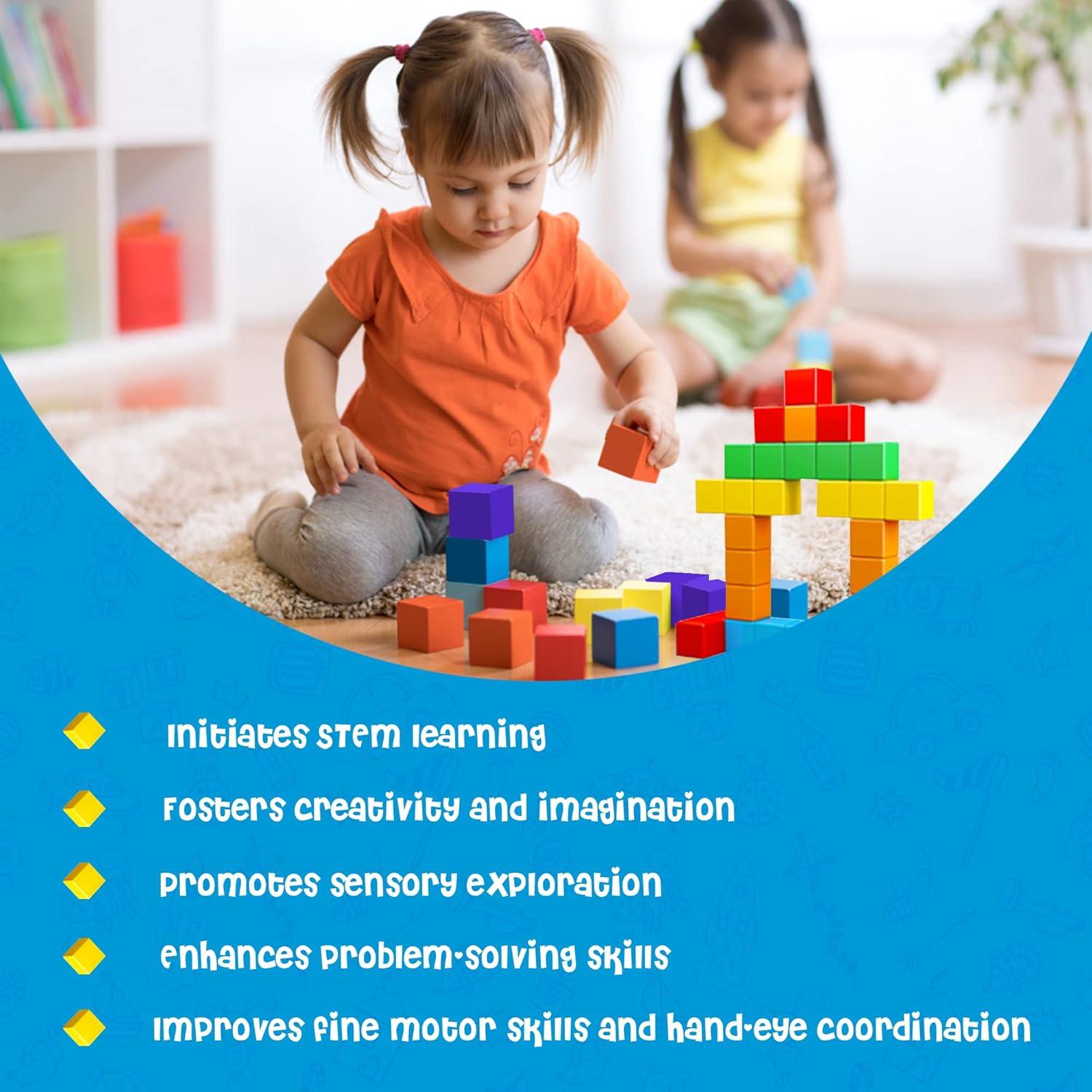 Bloques Magnéticos Extra Grandes 35 Piezas 4 cm para Niños