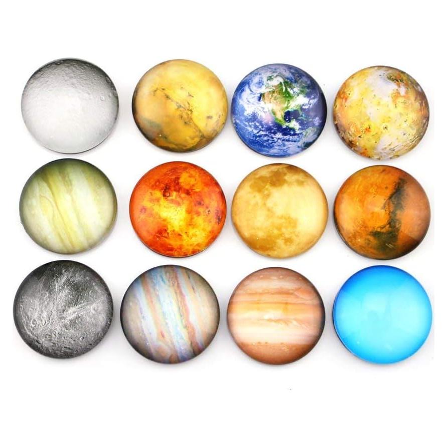 Imanes de Refrigerador Planetarios SINKSONS - Paquete de 12