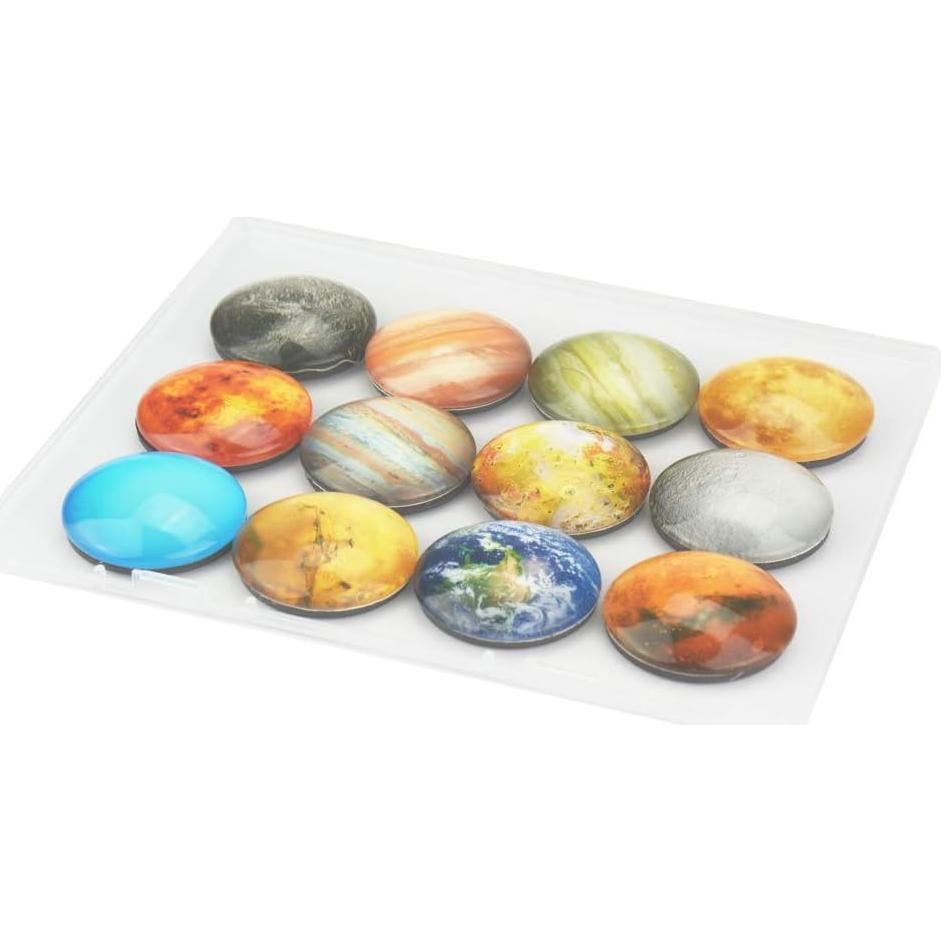 Imanes de Refrigerador Planetarios SINKSONS - Paquete de 12