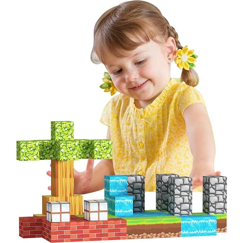 Bloques Magnéticos de Construcción Shantou 63 PCS para Niños 3+