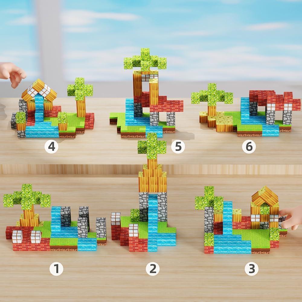 Bloques Magnéticos de Construcción Shantou 63 PCS para Niños 3+