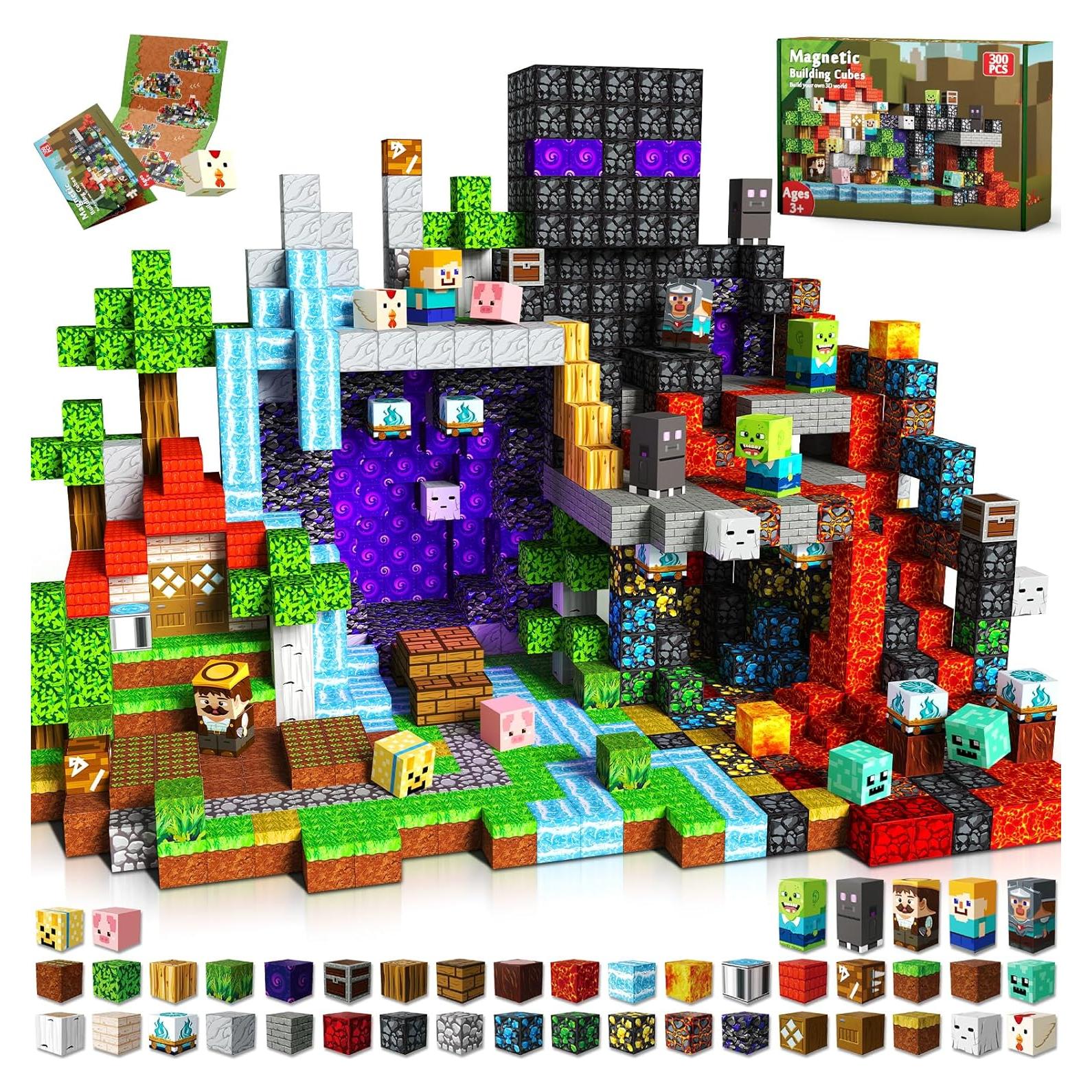 300 Bloques Magnéticos de Construcción GraceDuck - Juguete STEM 3+