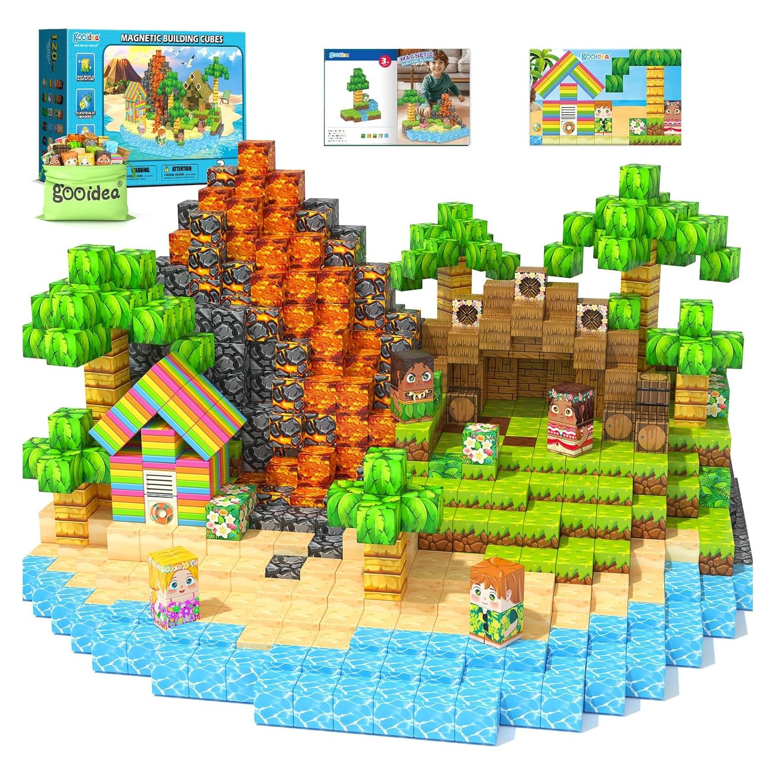 Bloques Magnéticos 120PCS Gooidea Isla de Hawaii Juguetes Educativos