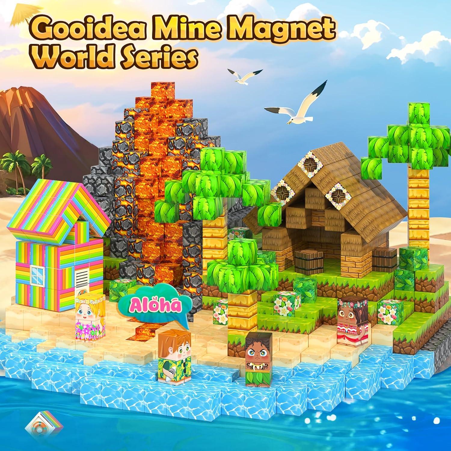 Bloques Magnéticos 120PCS Gooidea Isla de Hawaii Juguetes Educativos