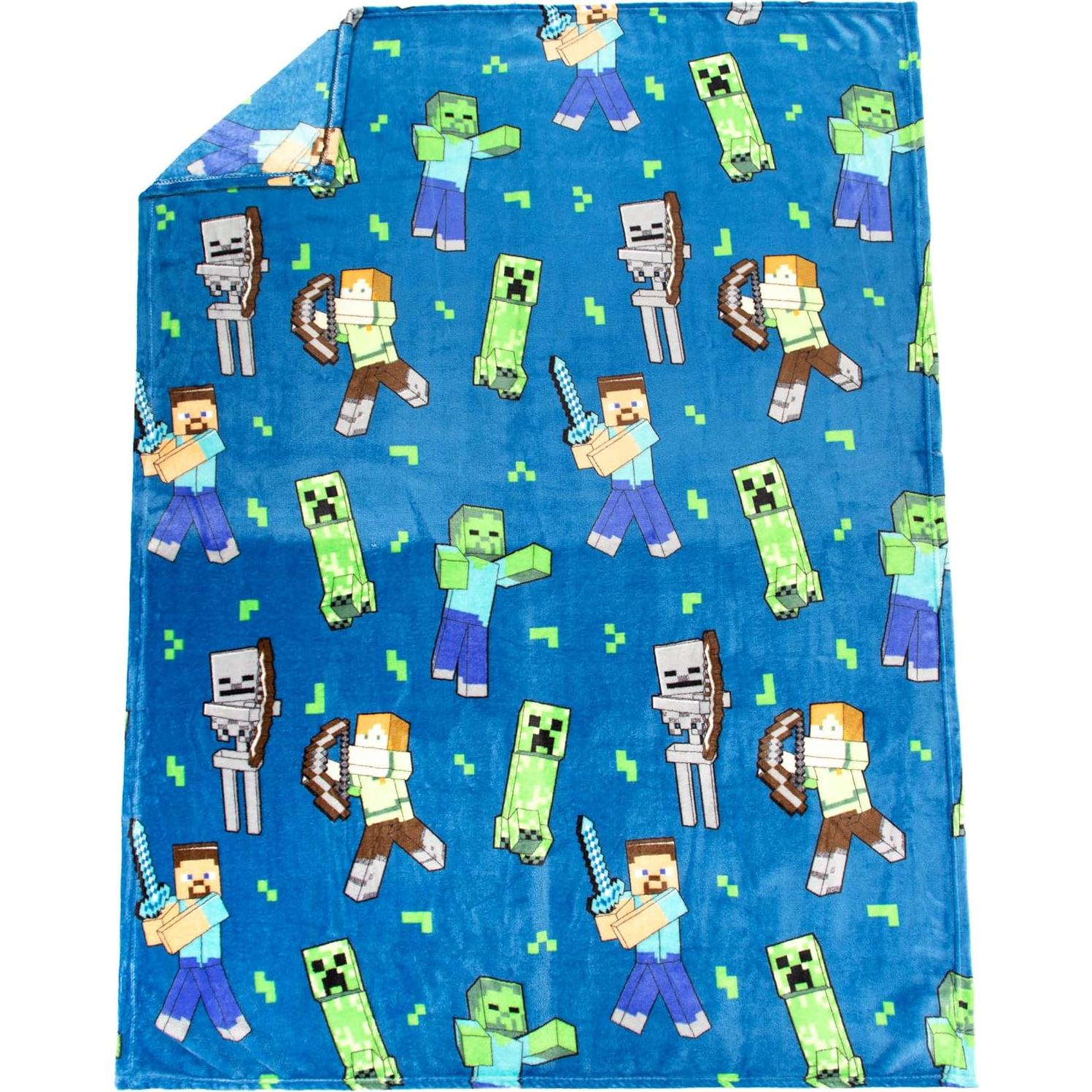 Manta de Felpa Jay Franco Minecraft 116.8x152.4 cm - Creeper