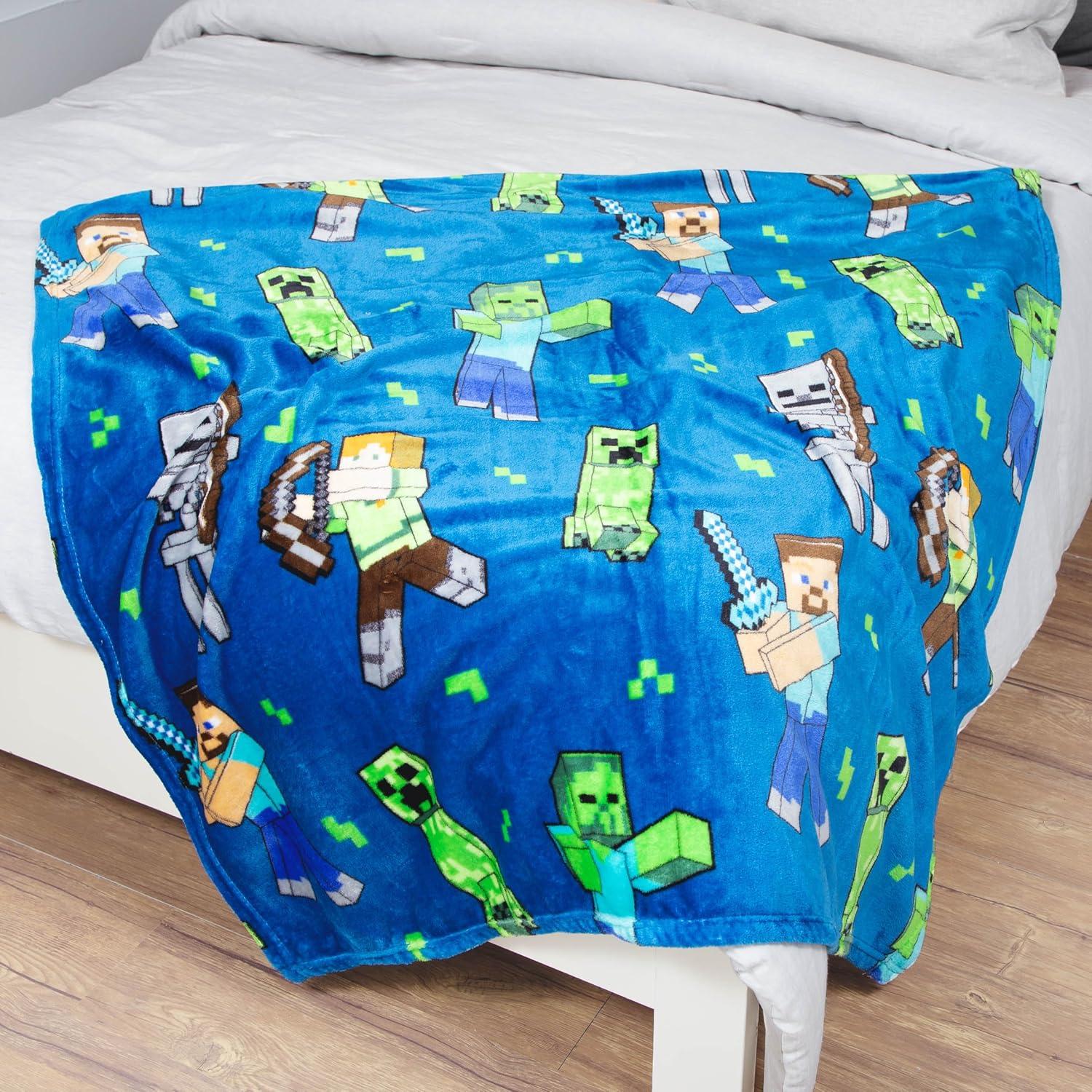 Manta de Felpa Jay Franco Minecraft 116.8x152.4 cm - Creeper