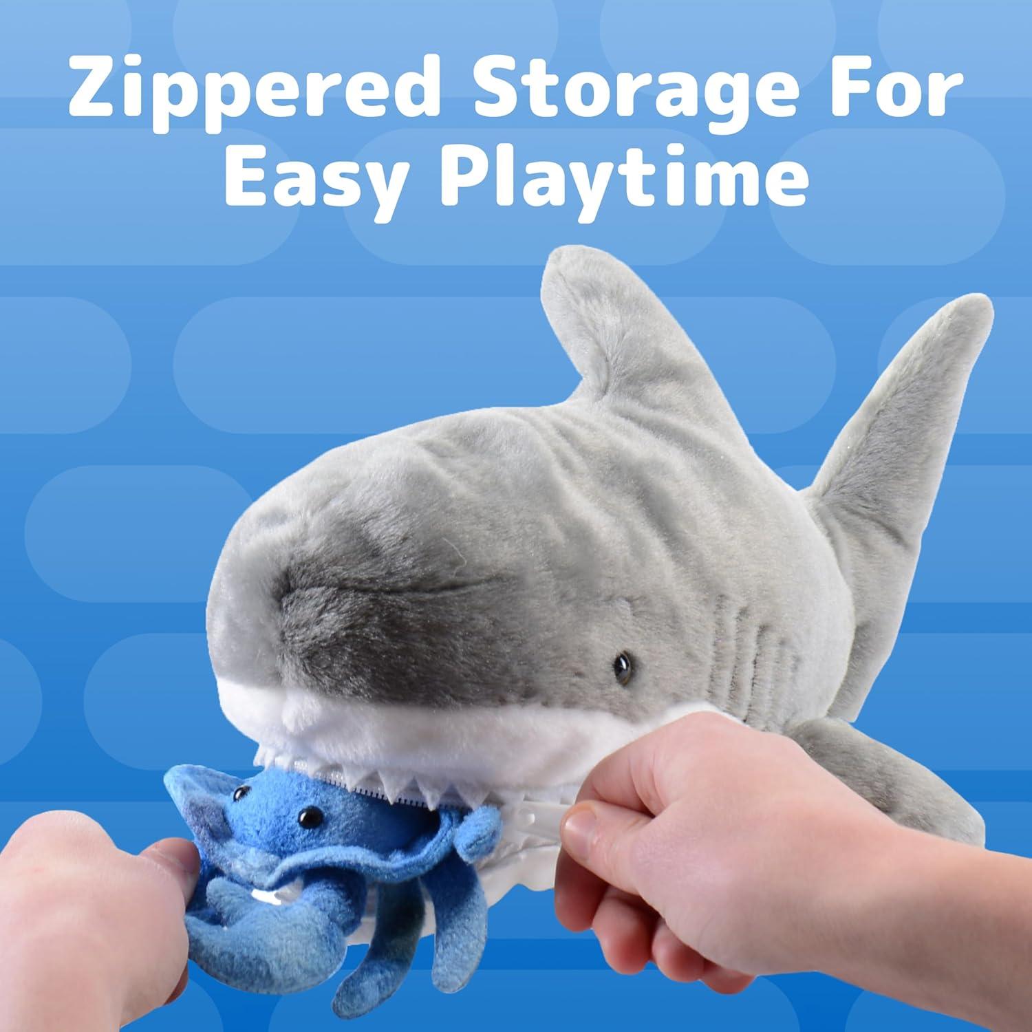 Juguete de Peluche Tiburón Prextex con 5 Animales Marinos