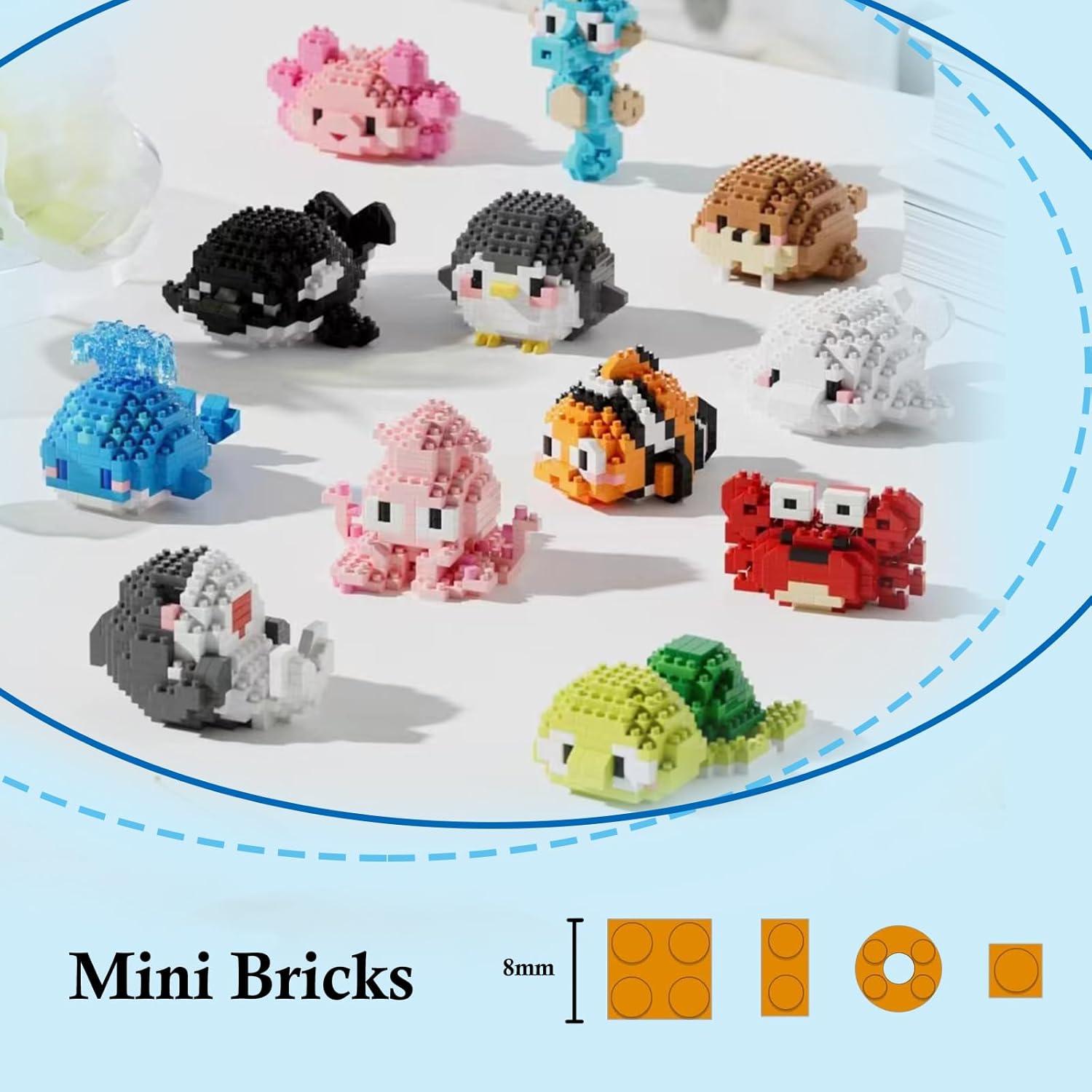 Set de Bloques de Construcción Animales Marinos TENYEAH 12 Piezas