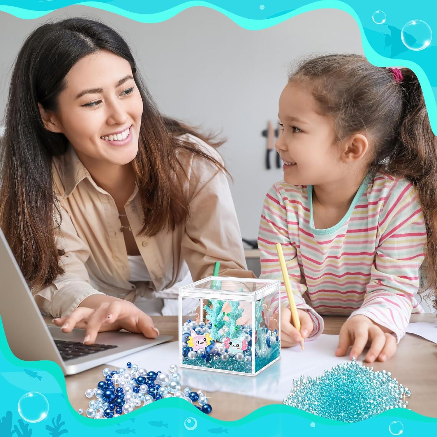 Kit de Manualidades DIY Axolotl HyDren - Acuario Miniatura 6cm