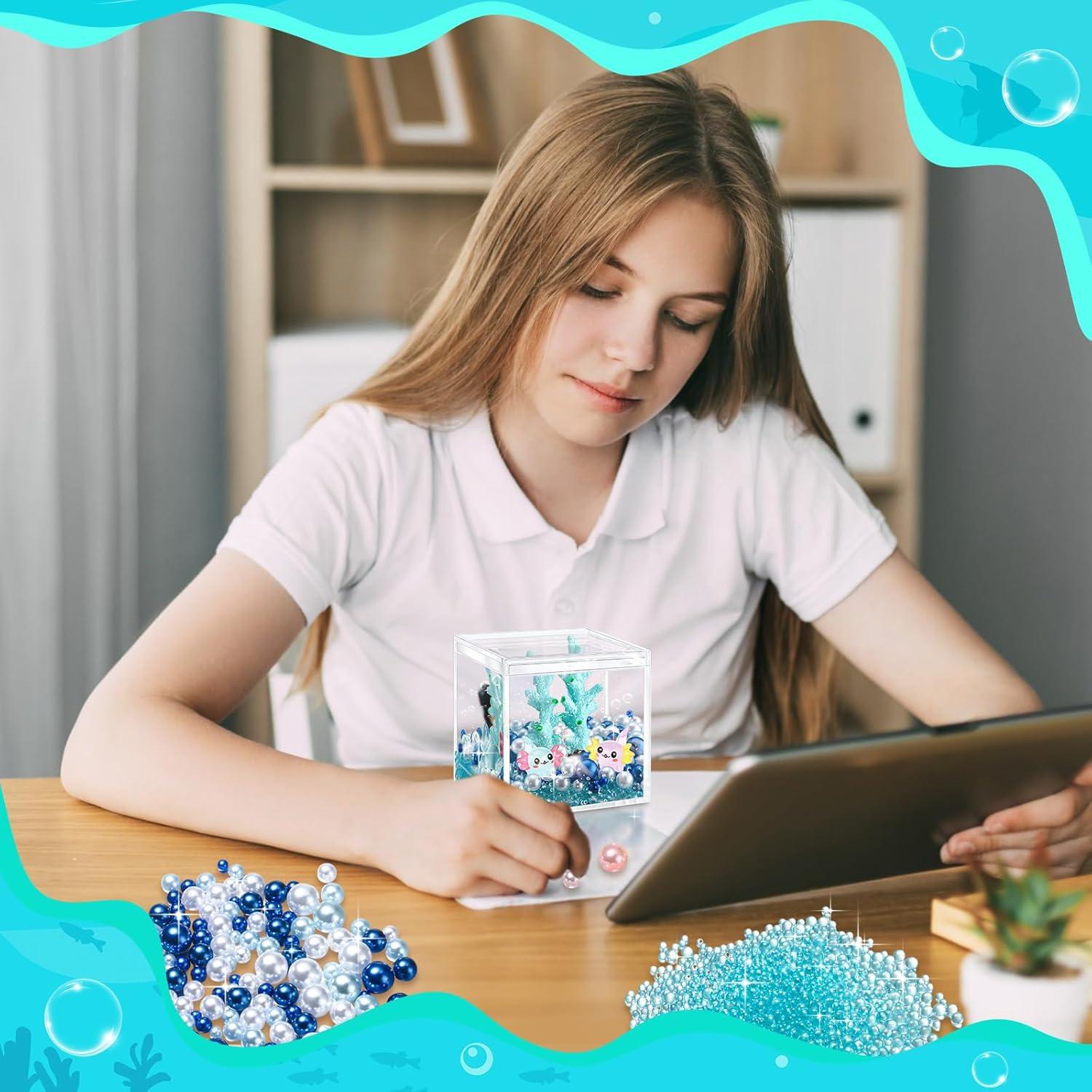 Kit de Manualidades DIY Axolotl HyDren - Acuario Miniatura 6cm