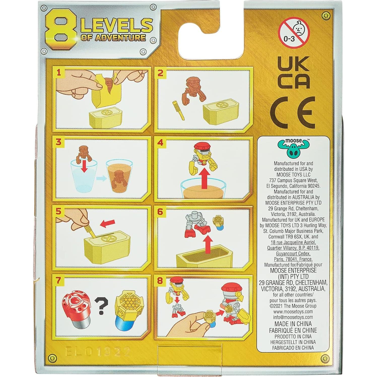 Mini Robot Treasure X Robots Gold Moose - Aventura 8 Niveles