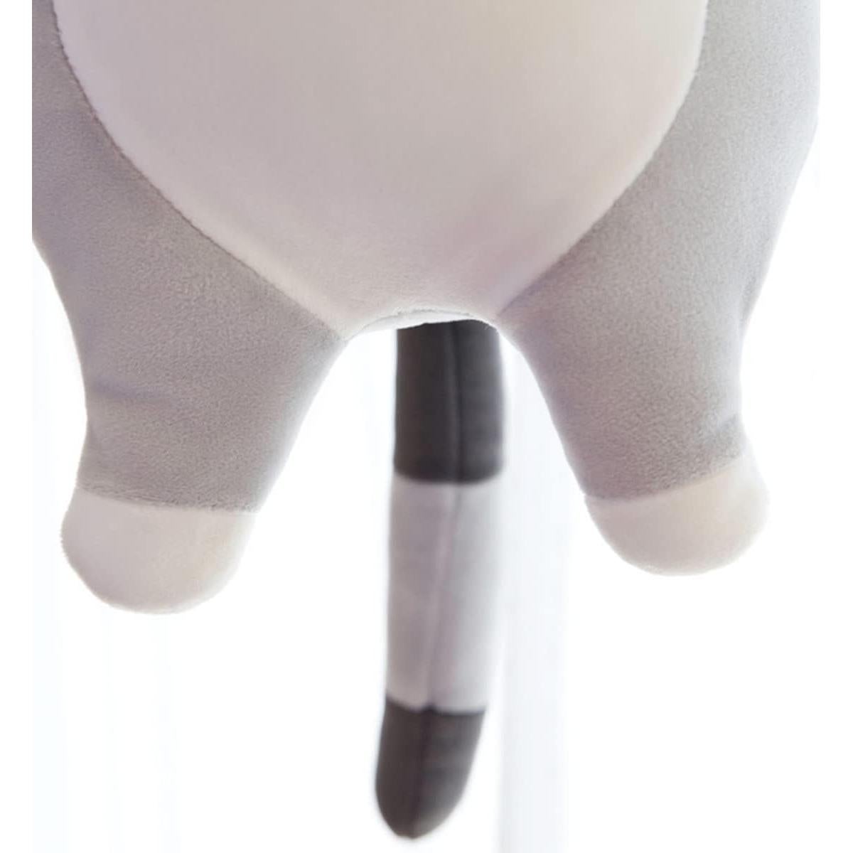 Almohada de Peluche Gato Gris 50cm Rexinc Suave y Abrazable