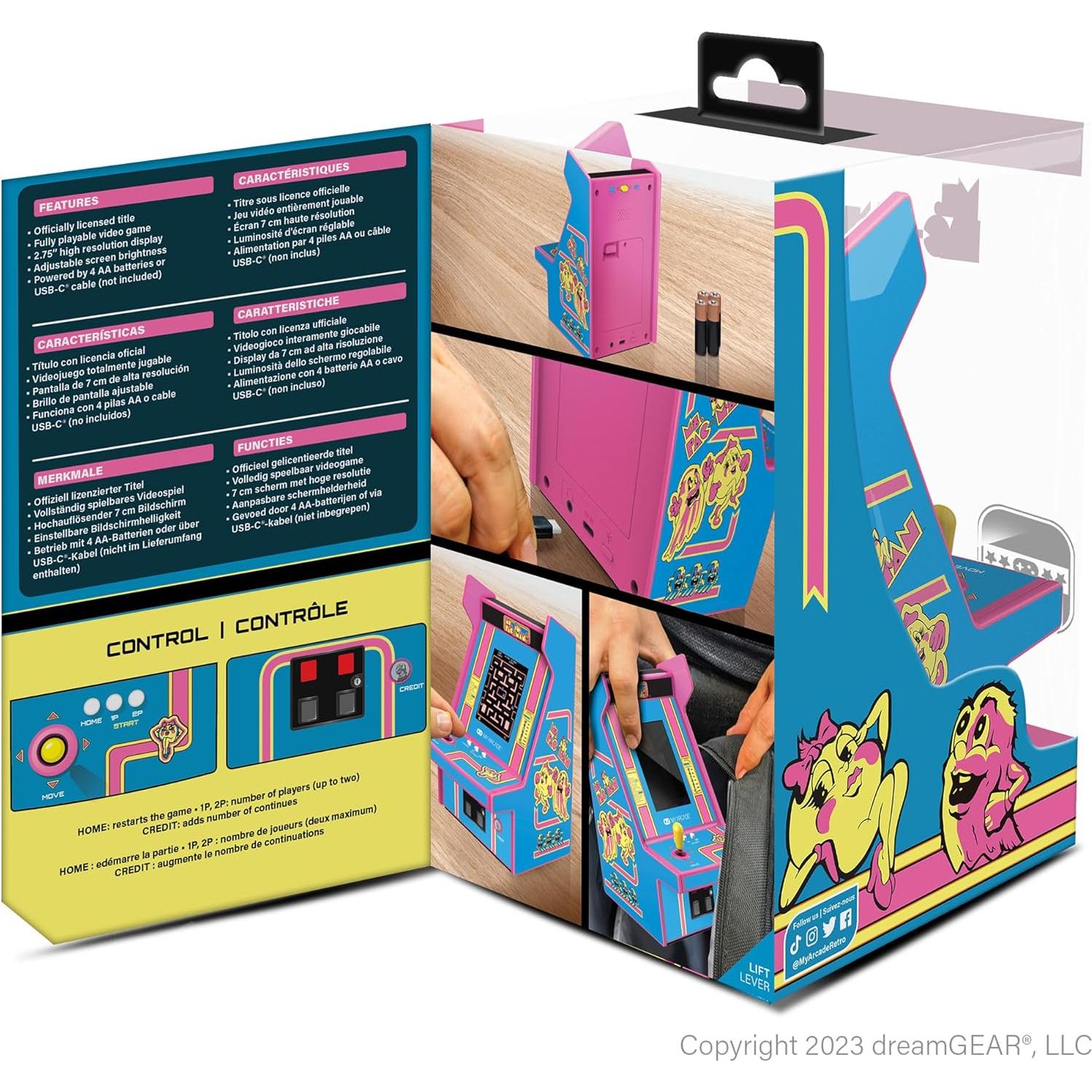 Mi Arcade Ms. Pac-Man Micro Player Pro 6.99 cm Retro