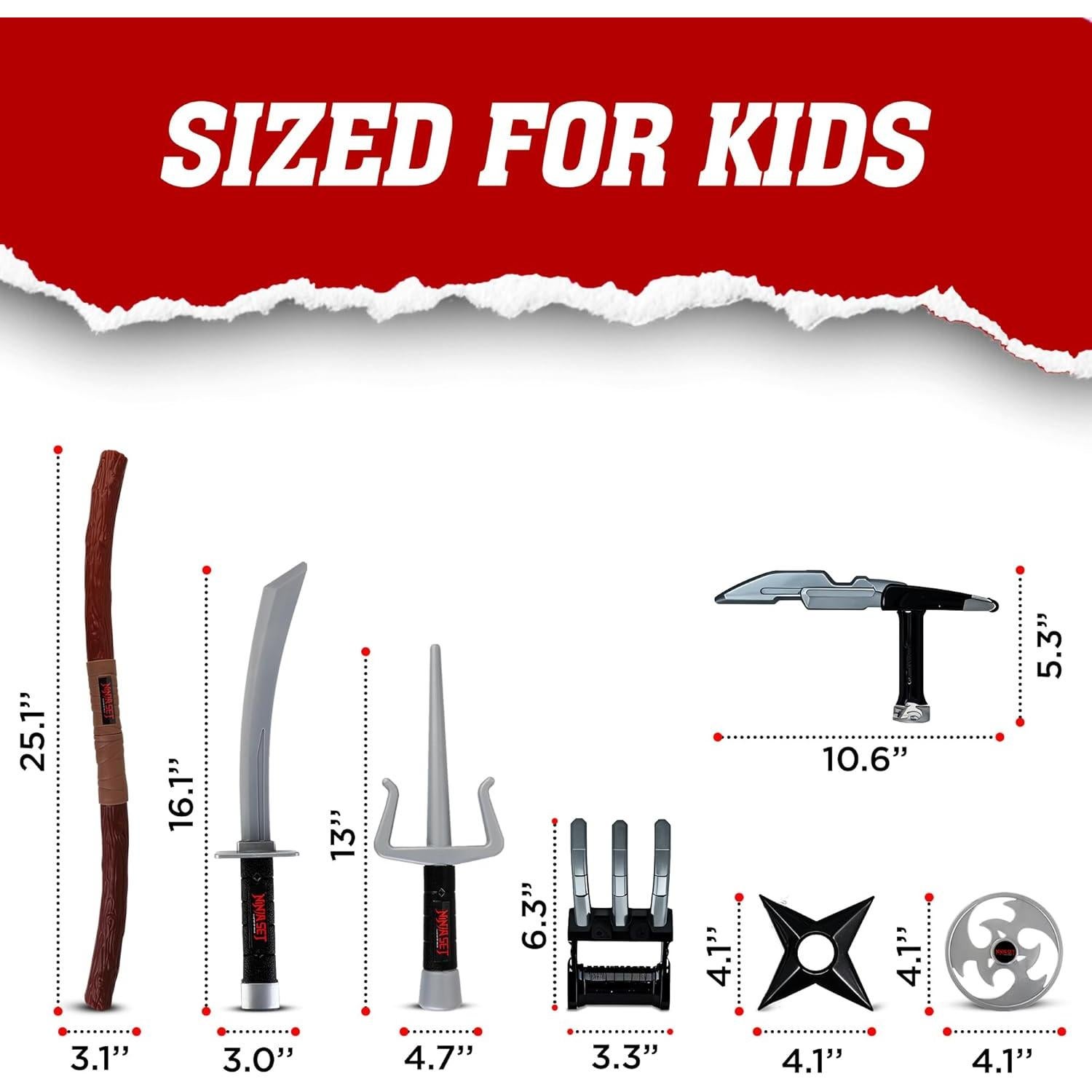 Conjunto de Armas de Ninja Liberty Imports para Niños - Juego de Rol