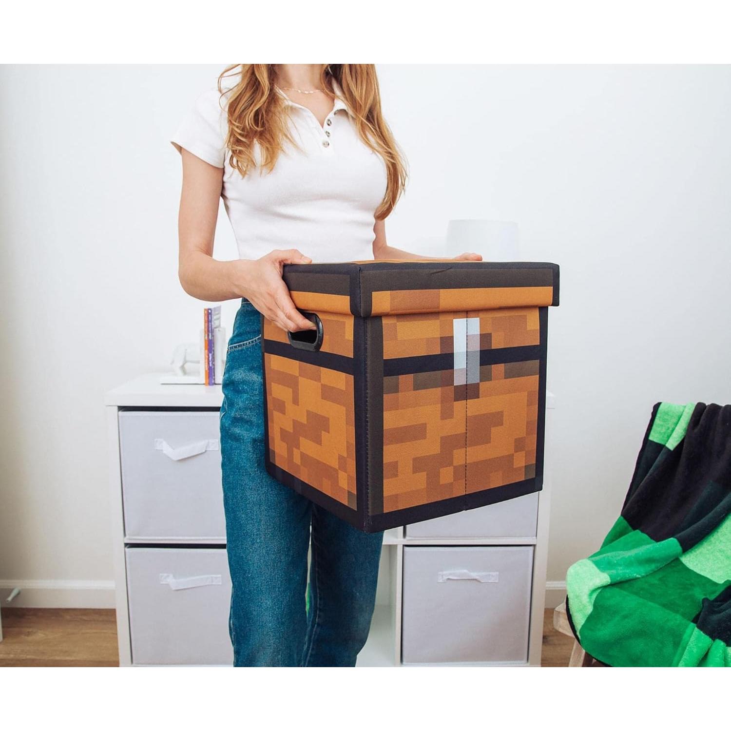 Cofre Marrón de Minecraft - Caja de Almacenamiento 33 cm