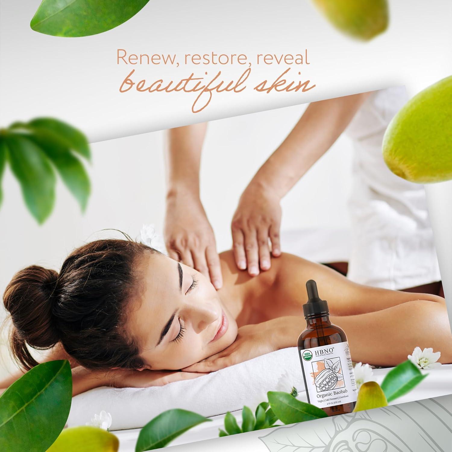 Aceite de Baobab Orgánico HBNO 120 ml Prensado en Frío