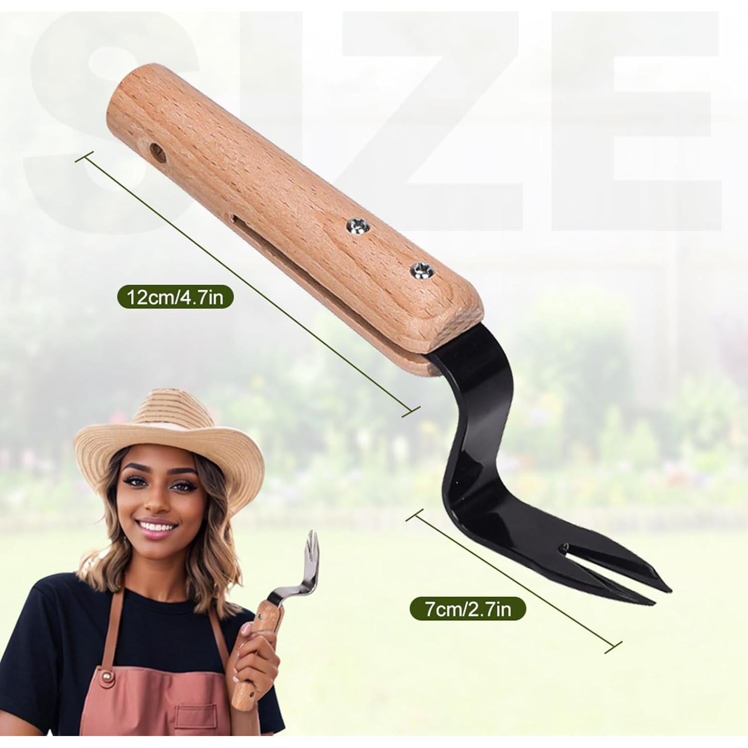 Elevador de Raíces para Desmalezar PUSKIU Acero Inoxidable 19.5 cm