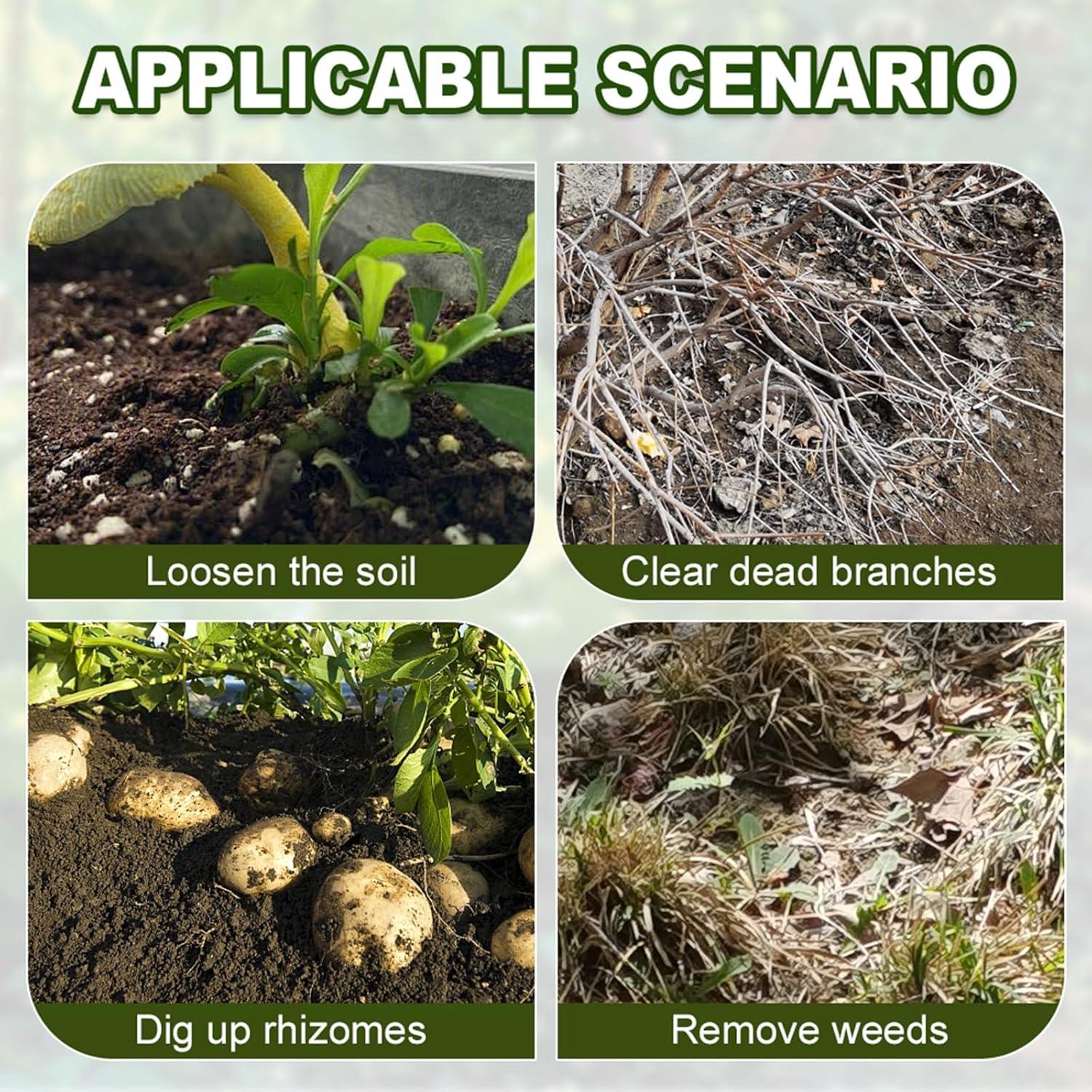 Elevador de Raíces para Desmalezar PUSKIU Acero Inoxidable 19.5 cm