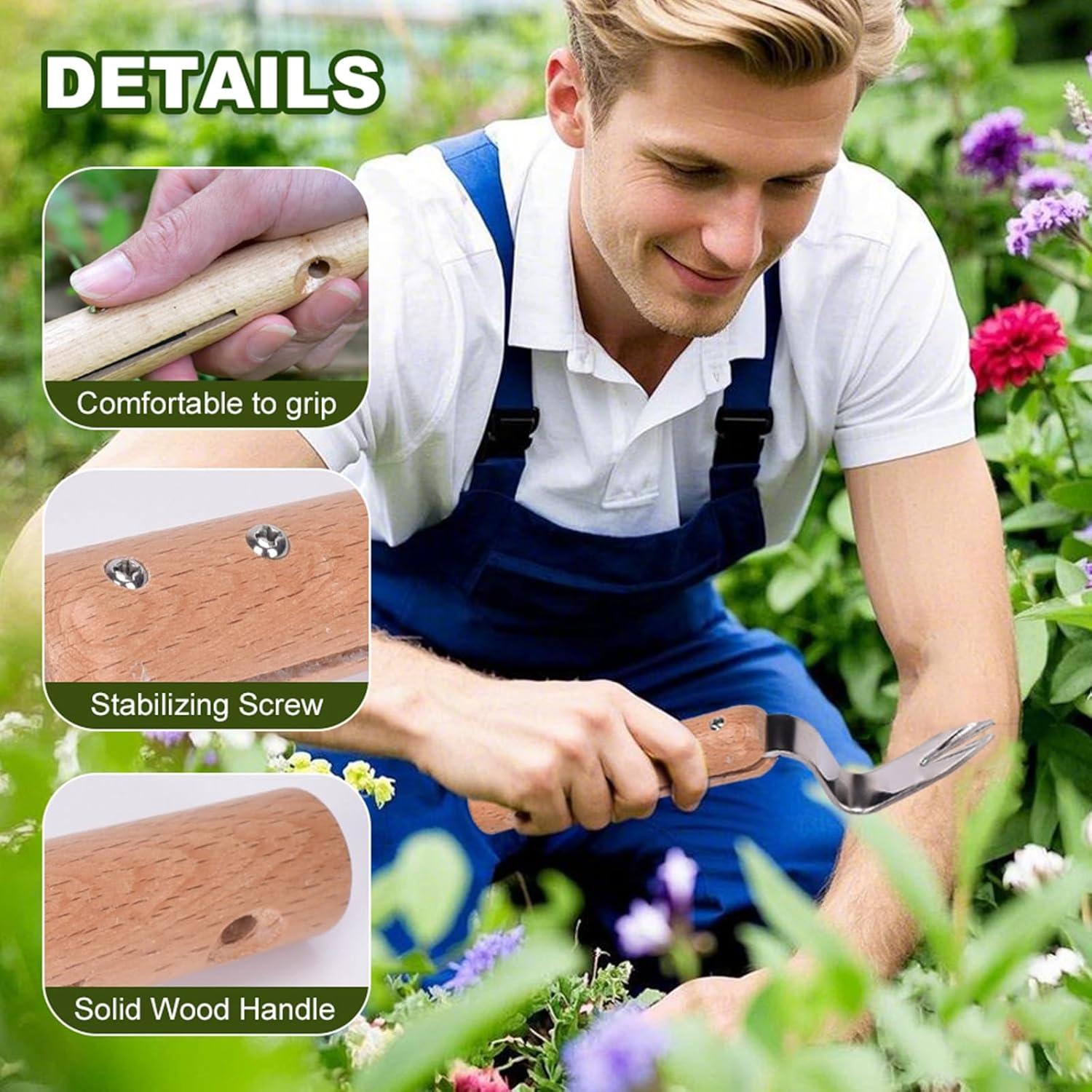 Elevador de Raíces para Desmalezar PUSKIU Acero Inoxidable 19.5 cm