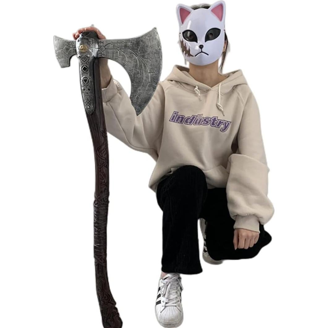 Hacha de Espuma PU Grande damdos 93cm para Cosplay Halloween