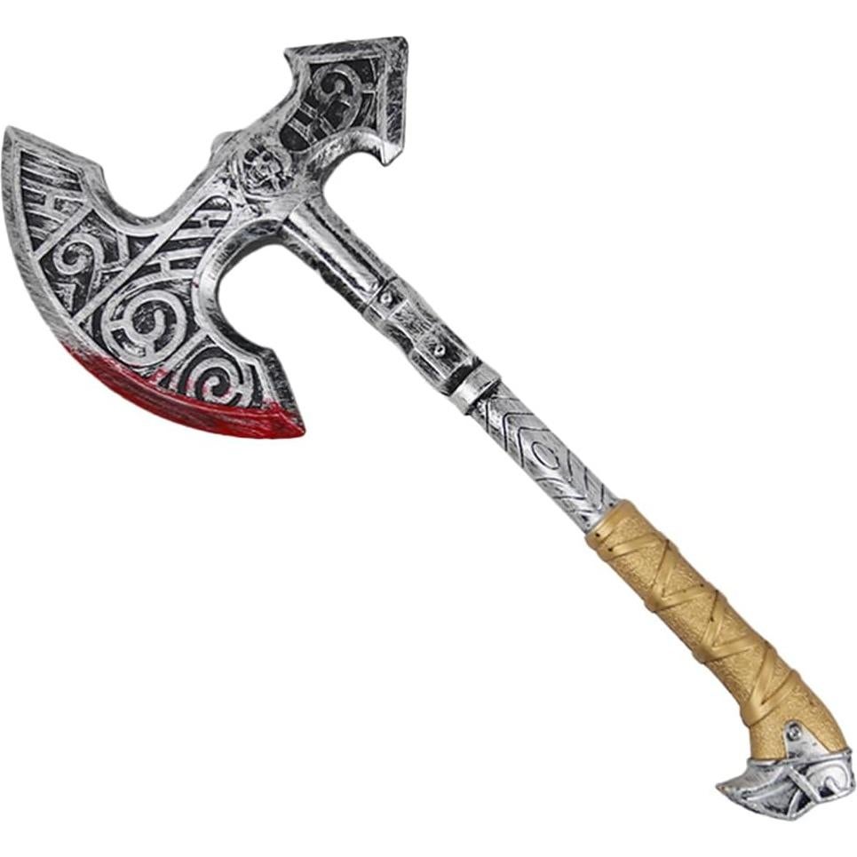 Hacha Falsa de Halloween Vikinga - Accesorio de Disfraz Unisex