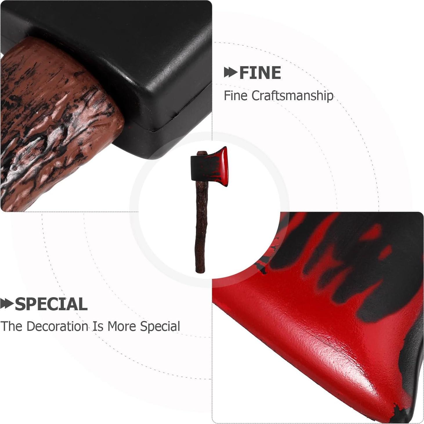 Hacha Falsa de Plástico Multicolor para Halloween - BESPORTBLE