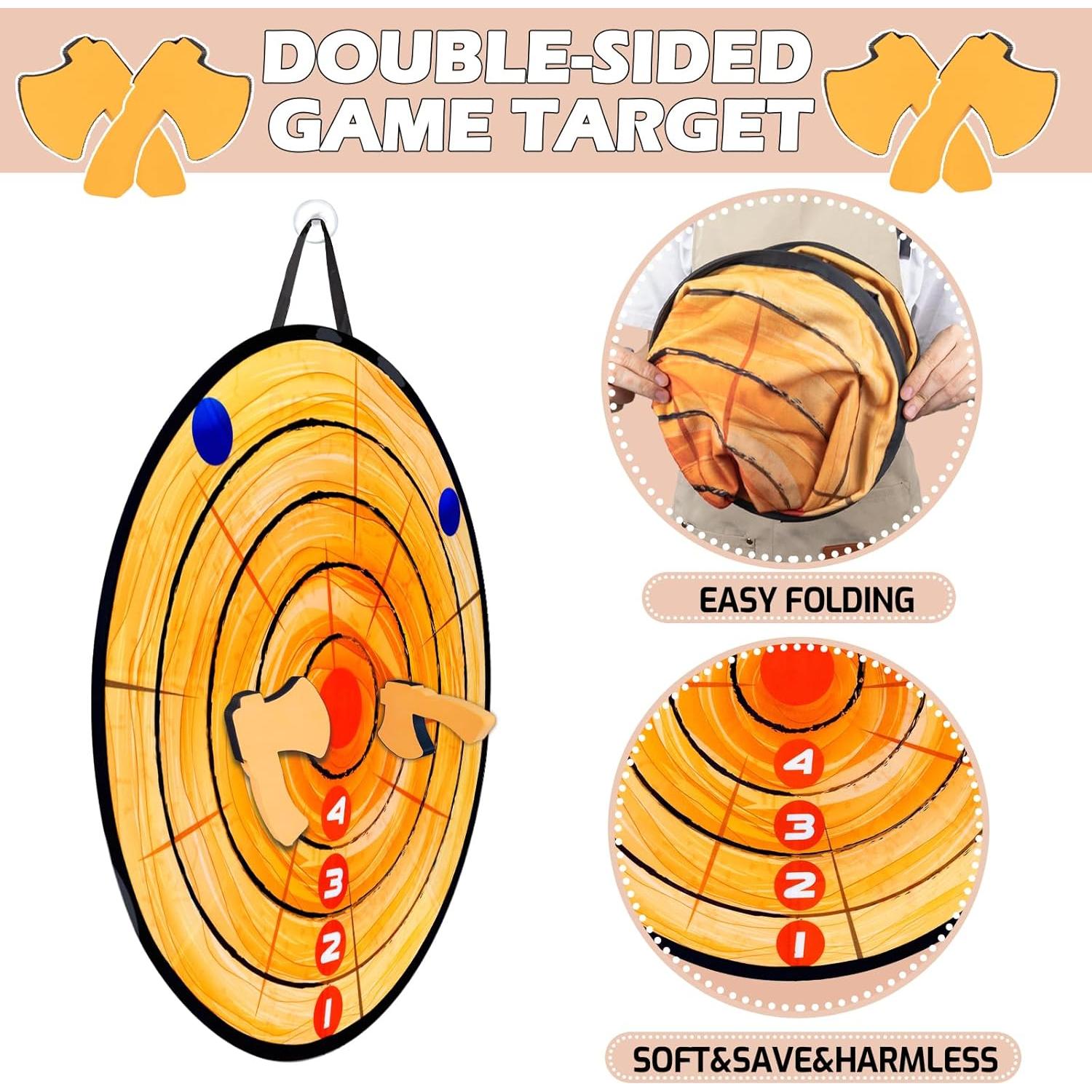 Juego de Lanzamiento de Hachas de Espuma JstFrU 66 cm Doble Cara