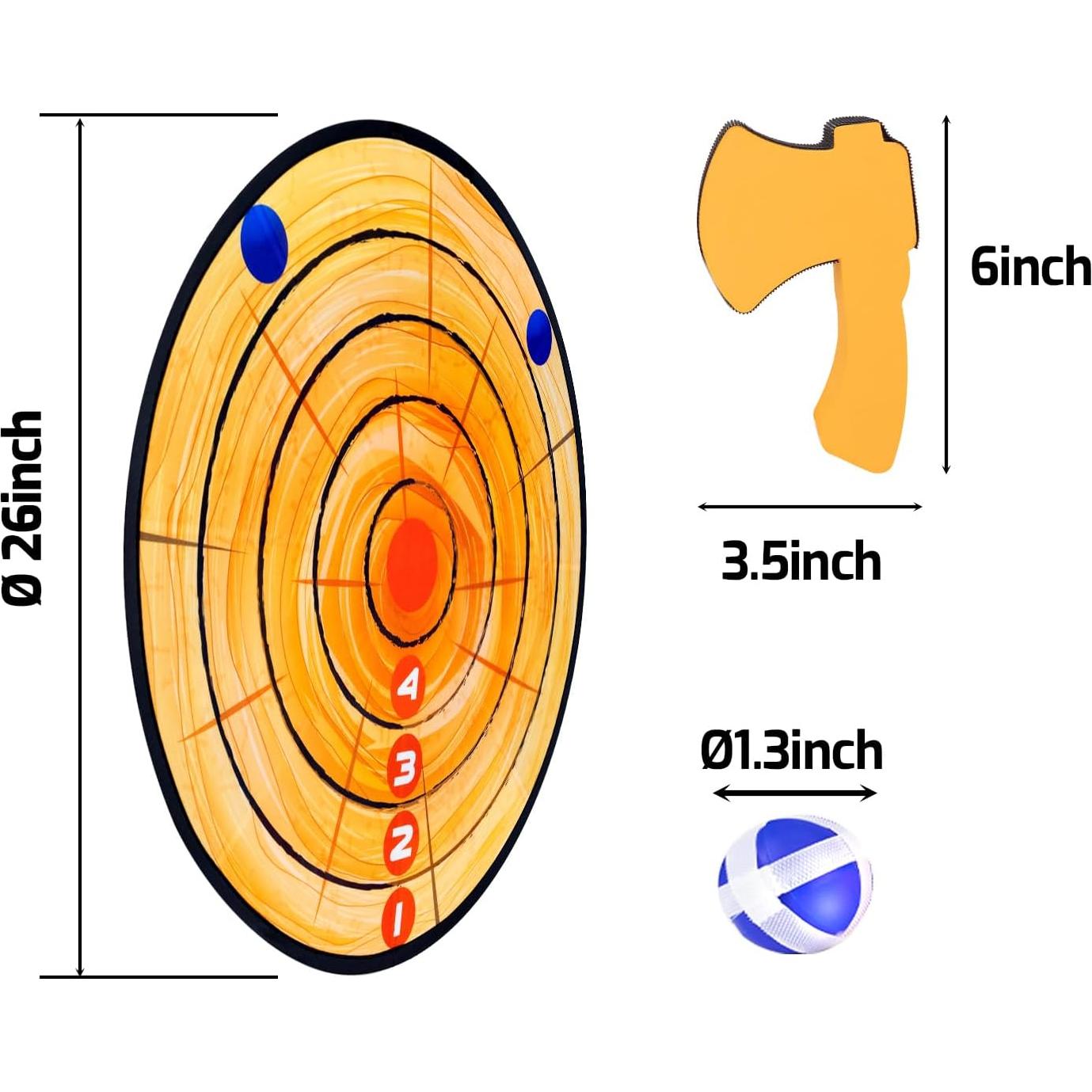 Juego de Lanzamiento de Hachas de Espuma JstFrU 66 cm Doble Cara
