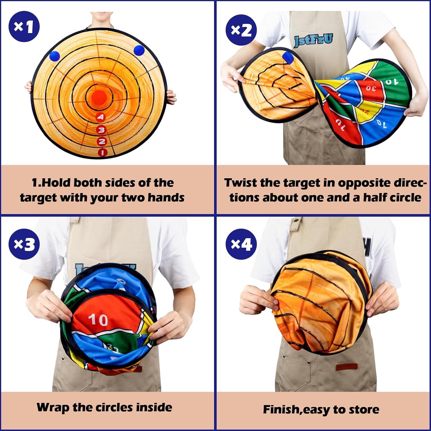 Juego de Lanzamiento de Hachas de Espuma JstFrU 66 cm Doble Cara