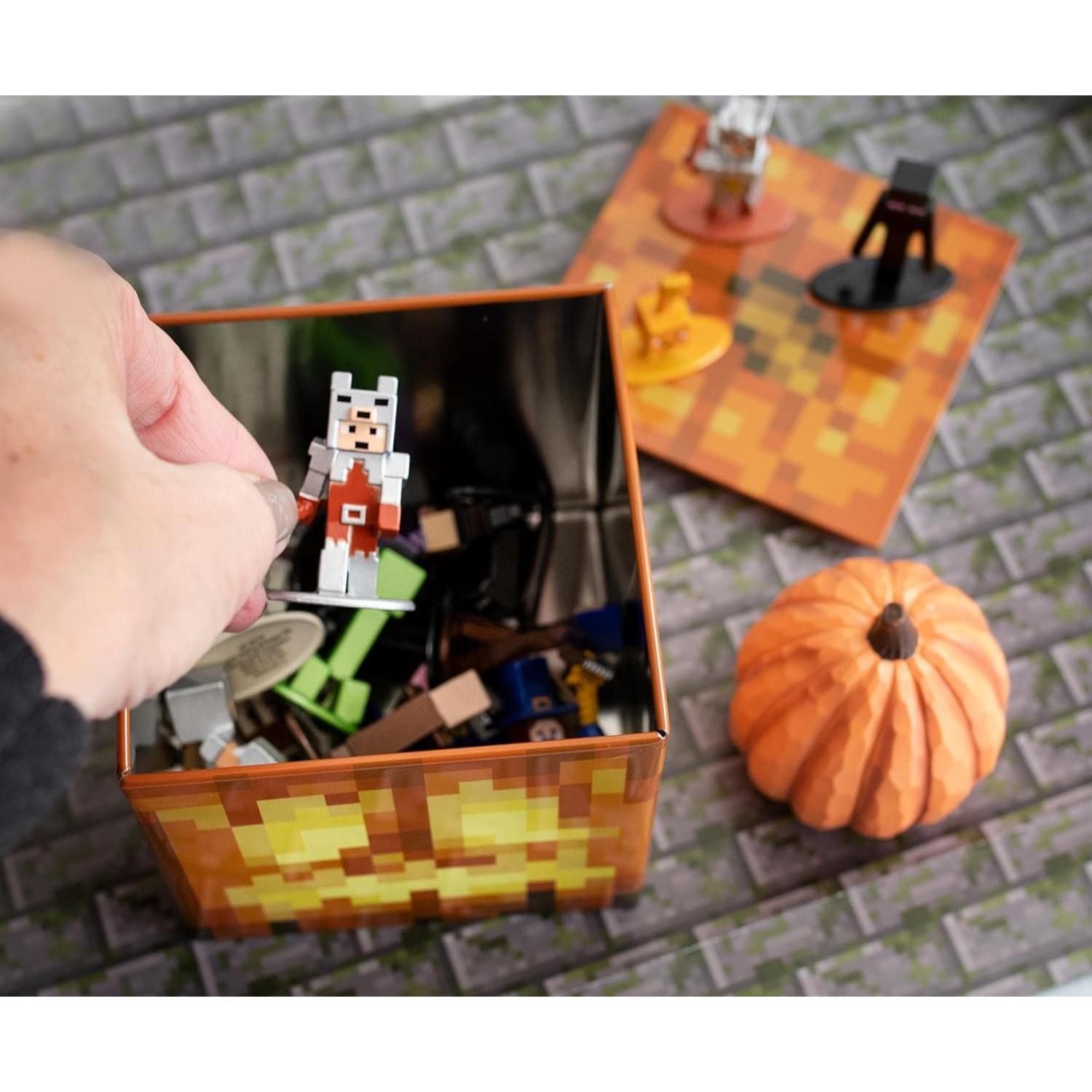 Caja de Almacenamiento Minecraft Jack O'Lantern 10.16 cm Metal