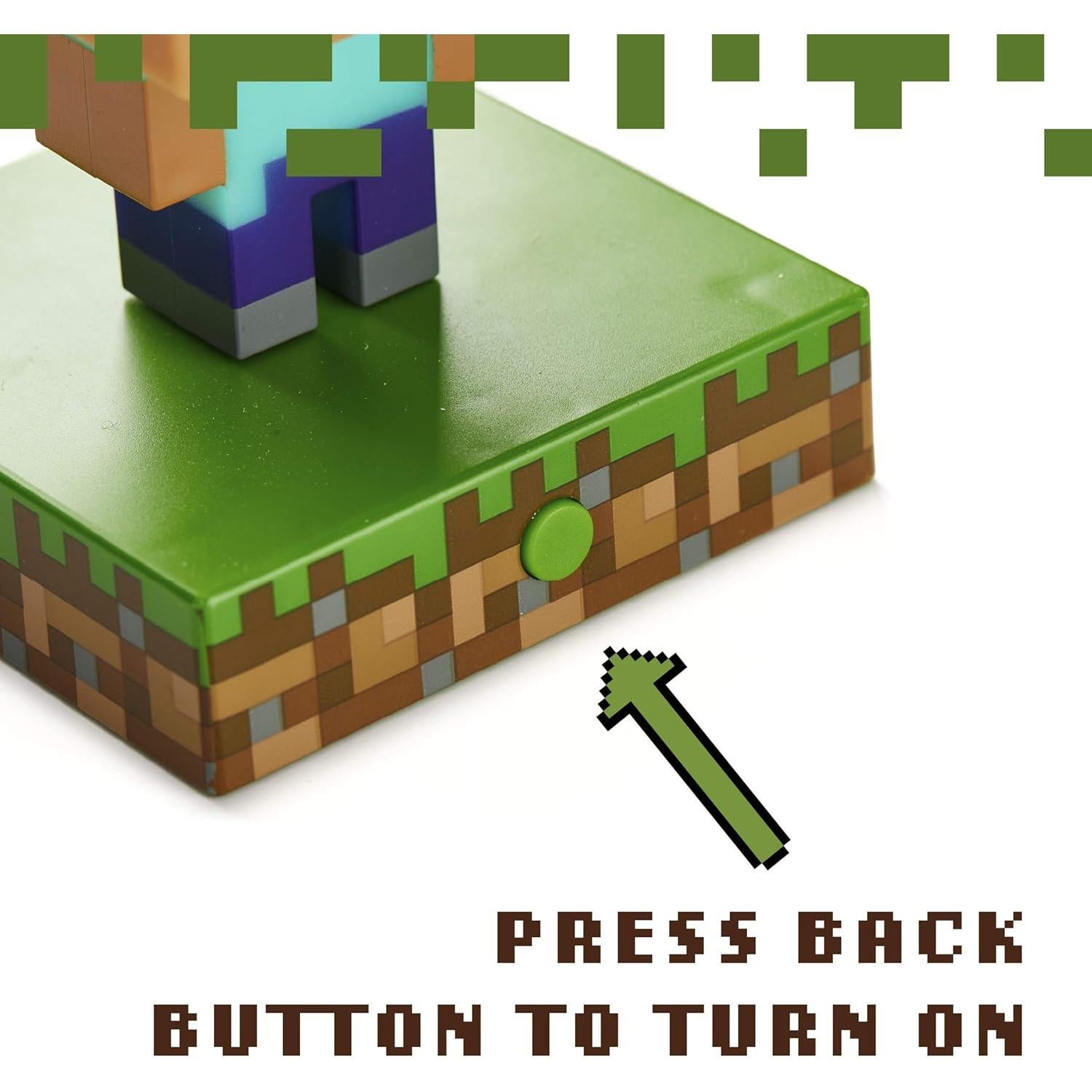 Luz Icono de Steve Paladone Minecraft 3D Decoración Infantil