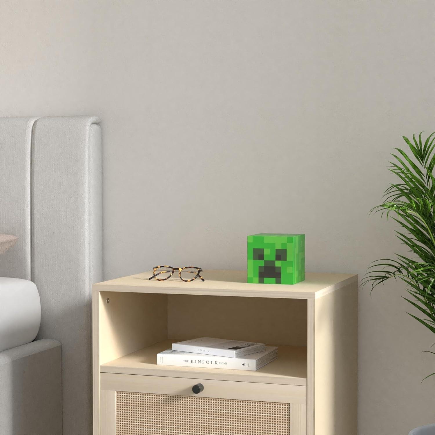 Lámpara de ambiente LED Minecraft Creeper 12.7 cm Verde