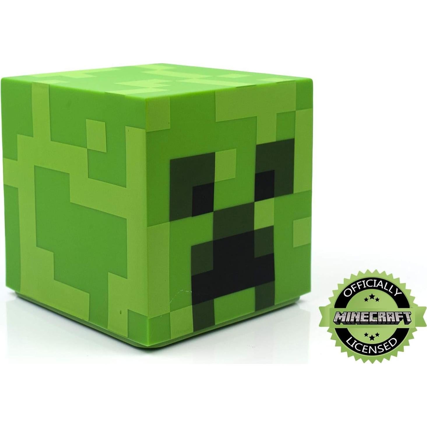 Lámpara de ambiente LED Minecraft Creeper 12.7 cm Verde