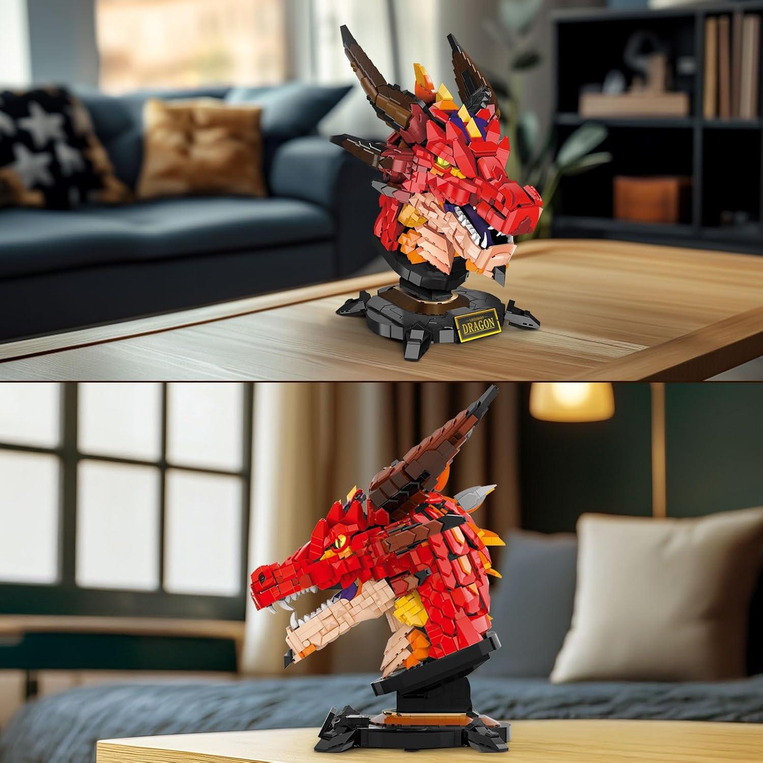 Conjunto de Bloques de Construcción Dragón Brihappen 2713 Piezas