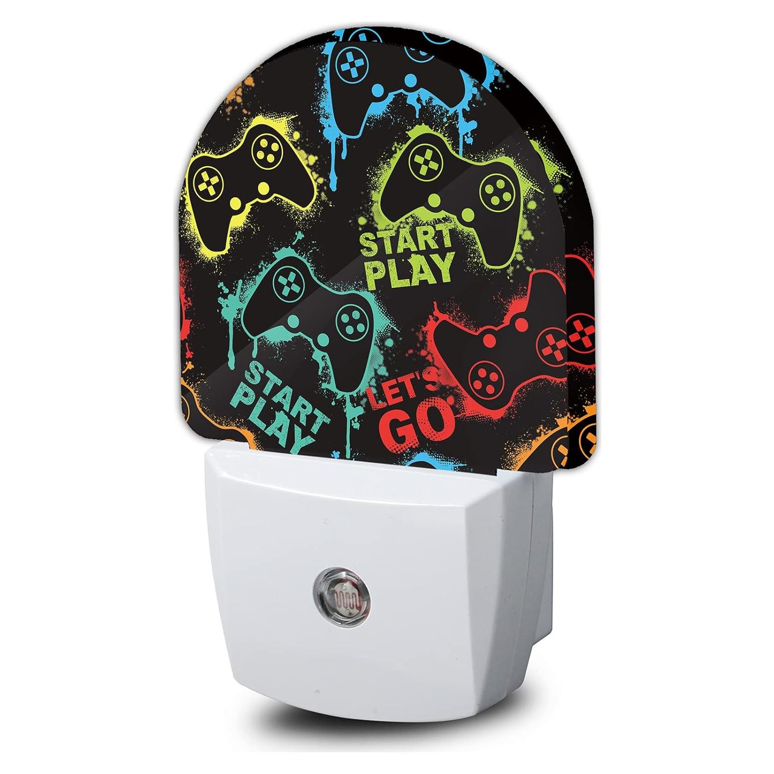 Luz Nocturna Enchufable Gampad Gamer con Sensor Automático