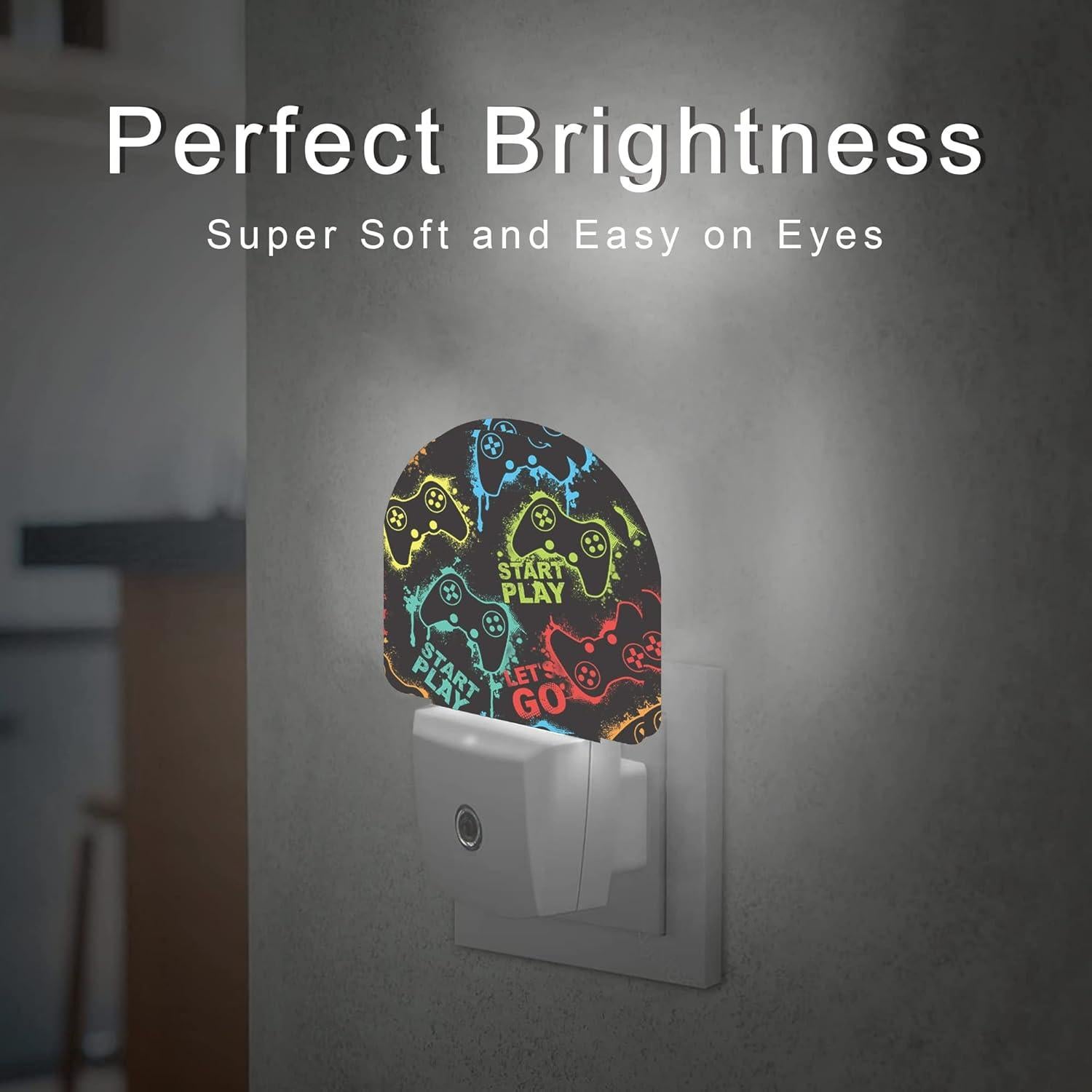 Luz Nocturna Enchufable Gampad Gamer con Sensor Automático