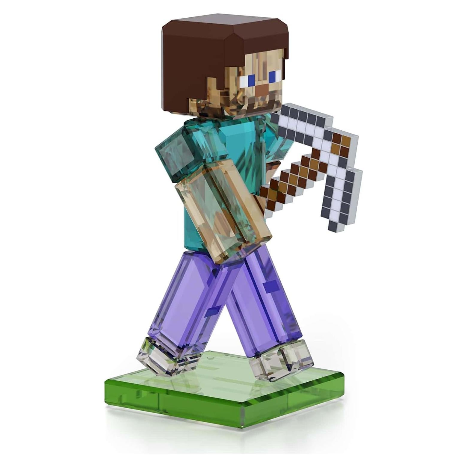 Figurita de Cristal Minecraft Steve Swarovski 8.9x6.4 cm