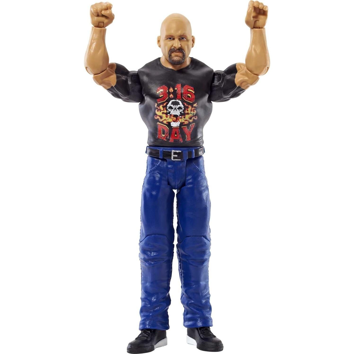 Figura de Acción WWE Mattel Stone Cold Steve Austin 15 cm