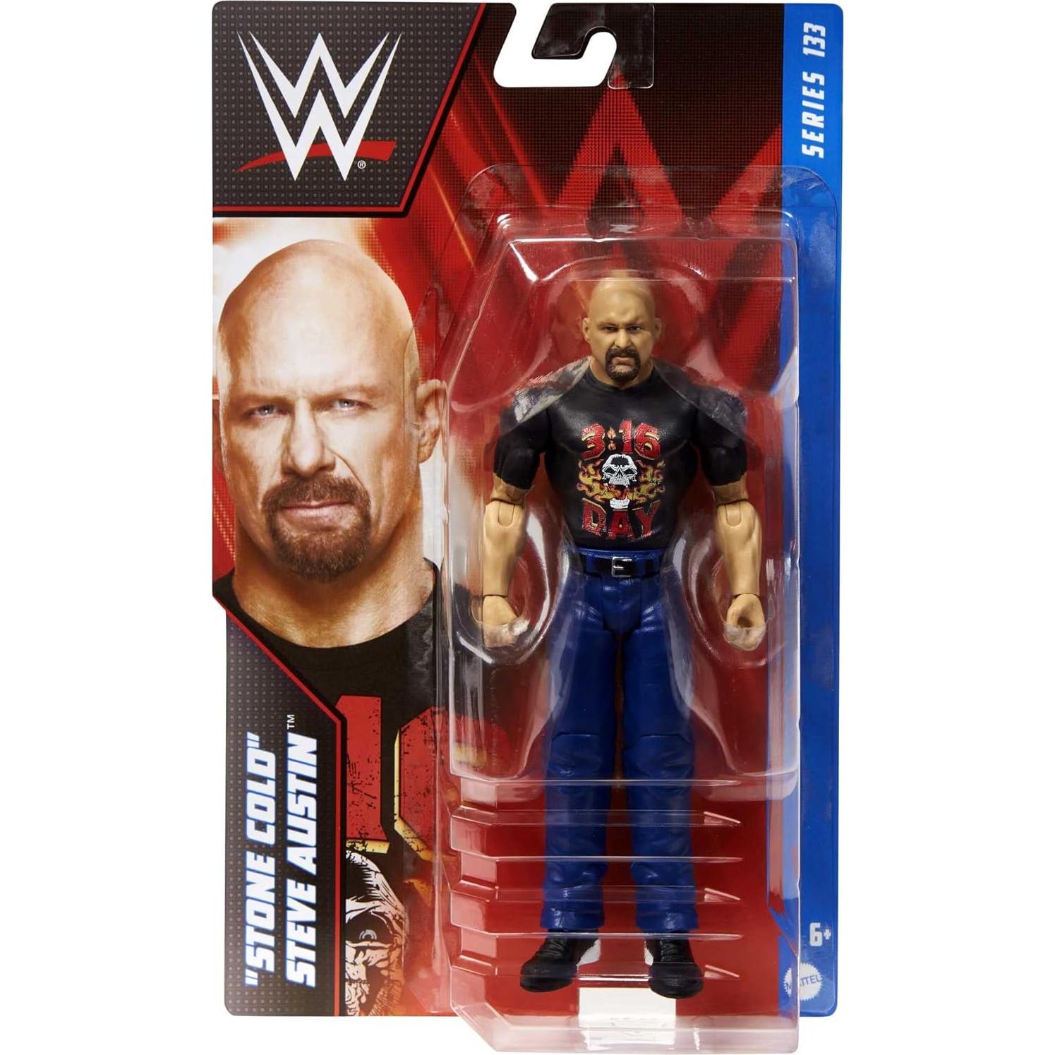 Figura de Acción WWE Mattel Stone Cold Steve Austin 15 cm