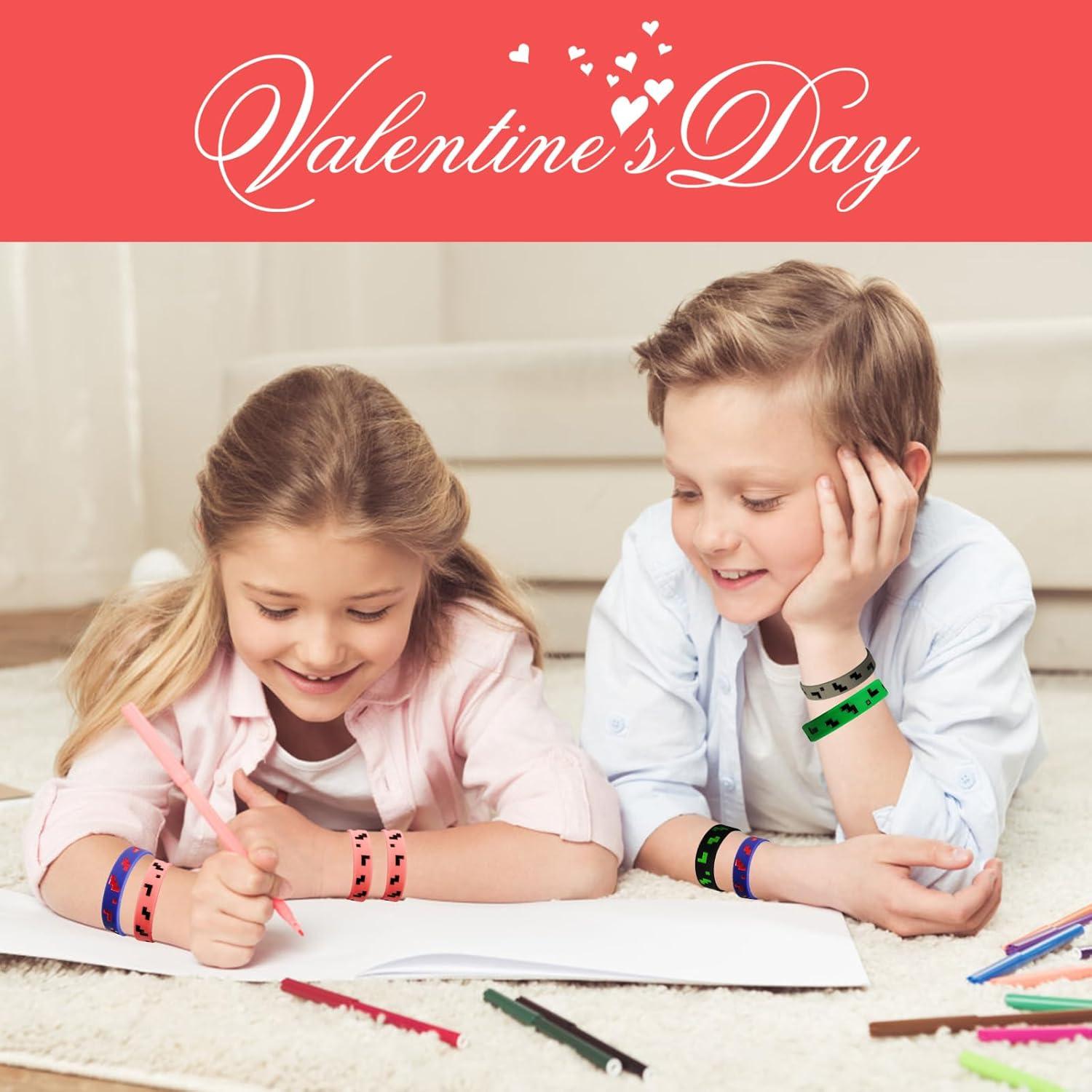 Pulseras de Silicona para Fiesta Pixel Ayinhov 24 Piezas