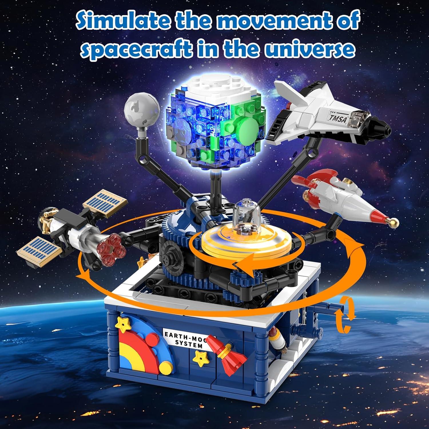Conjunto de Construcción Espacial CUBIMANA con Luz - Tierra y Luna