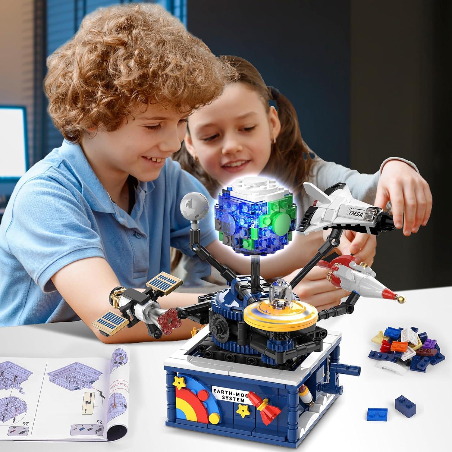 Conjunto de Construcción Espacial CUBIMANA con Luz - Tierra y Luna