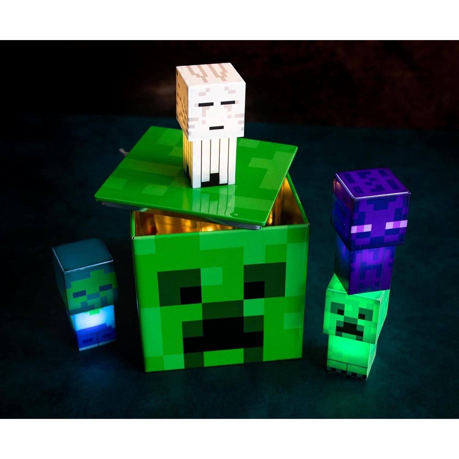 Caja de Almacenamiento Minecraft Creeper 10 cm - Organizador de Juguetes