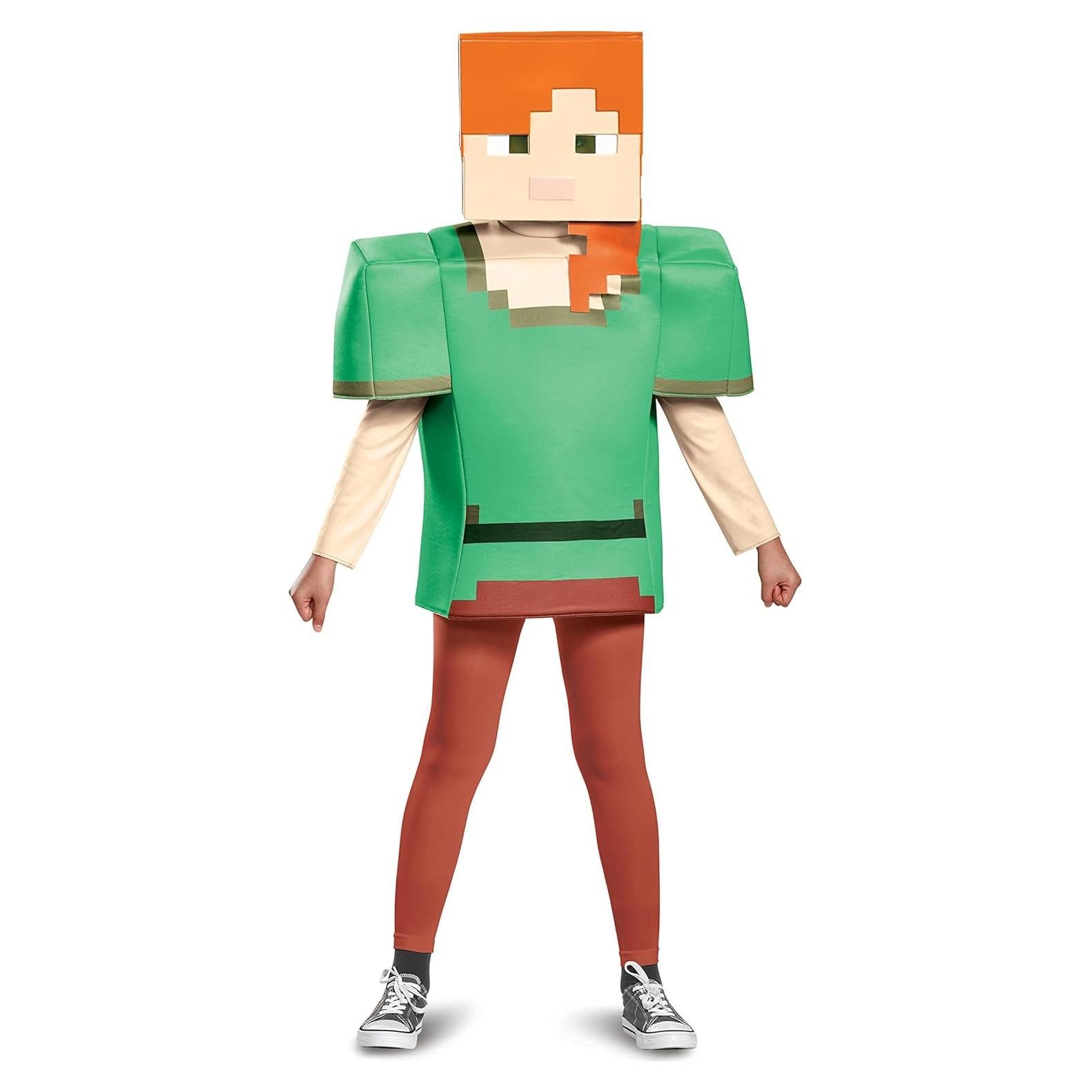 Disfraz de Alex de Minecraft para Niños - Grande (10-12 años)