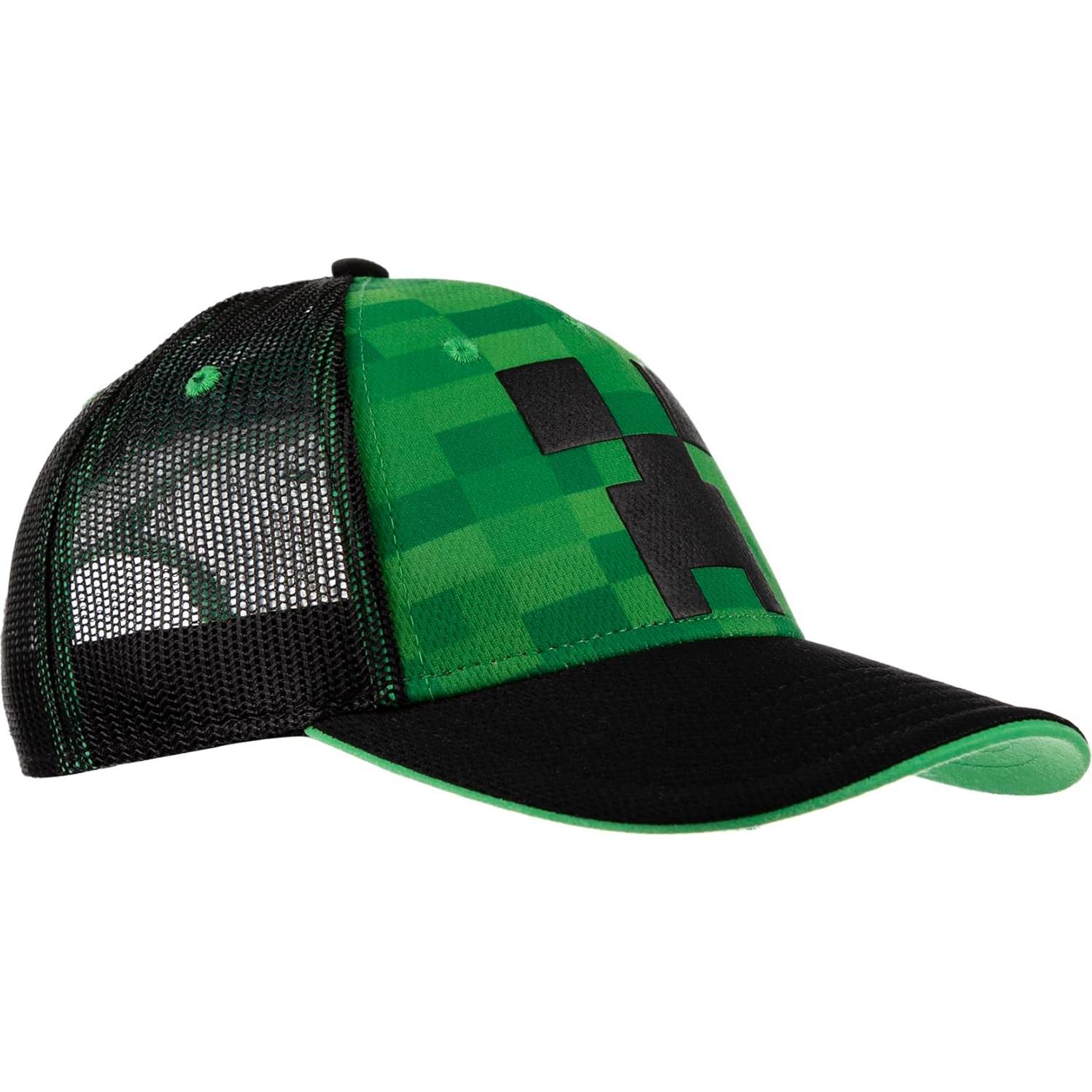 Gorra de Malla Minecraft Creeper para Niños - Ajustable