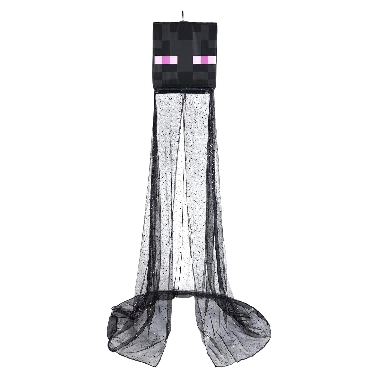 Cortina de Dosel Minecraft Enderman 254x457 cm - Poliester