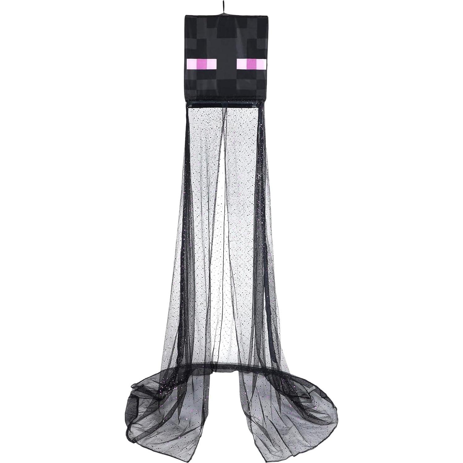 Cortina de Dosel Minecraft Enderman 254x457 cm - Poliester