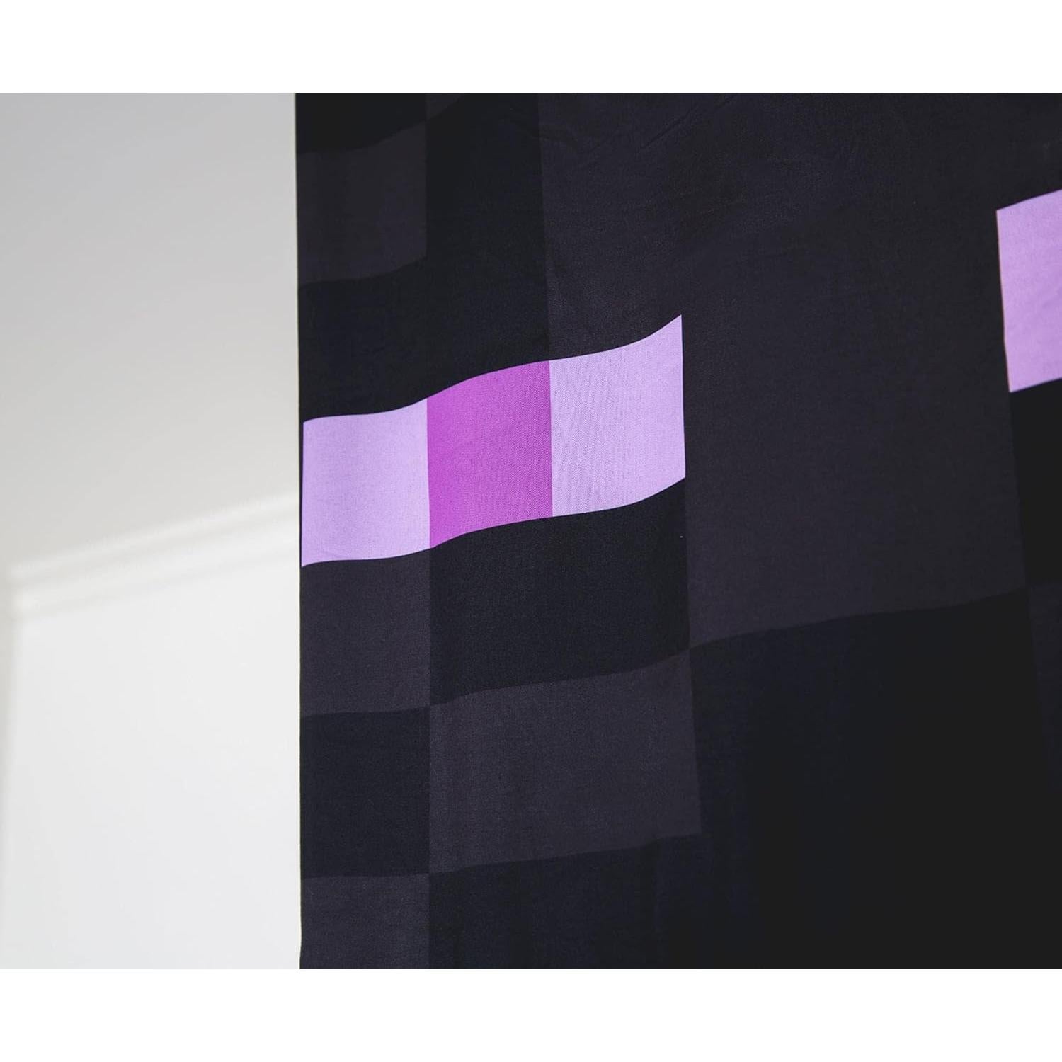 Cortina de Dosel Minecraft Enderman 254x457 cm - Poliester